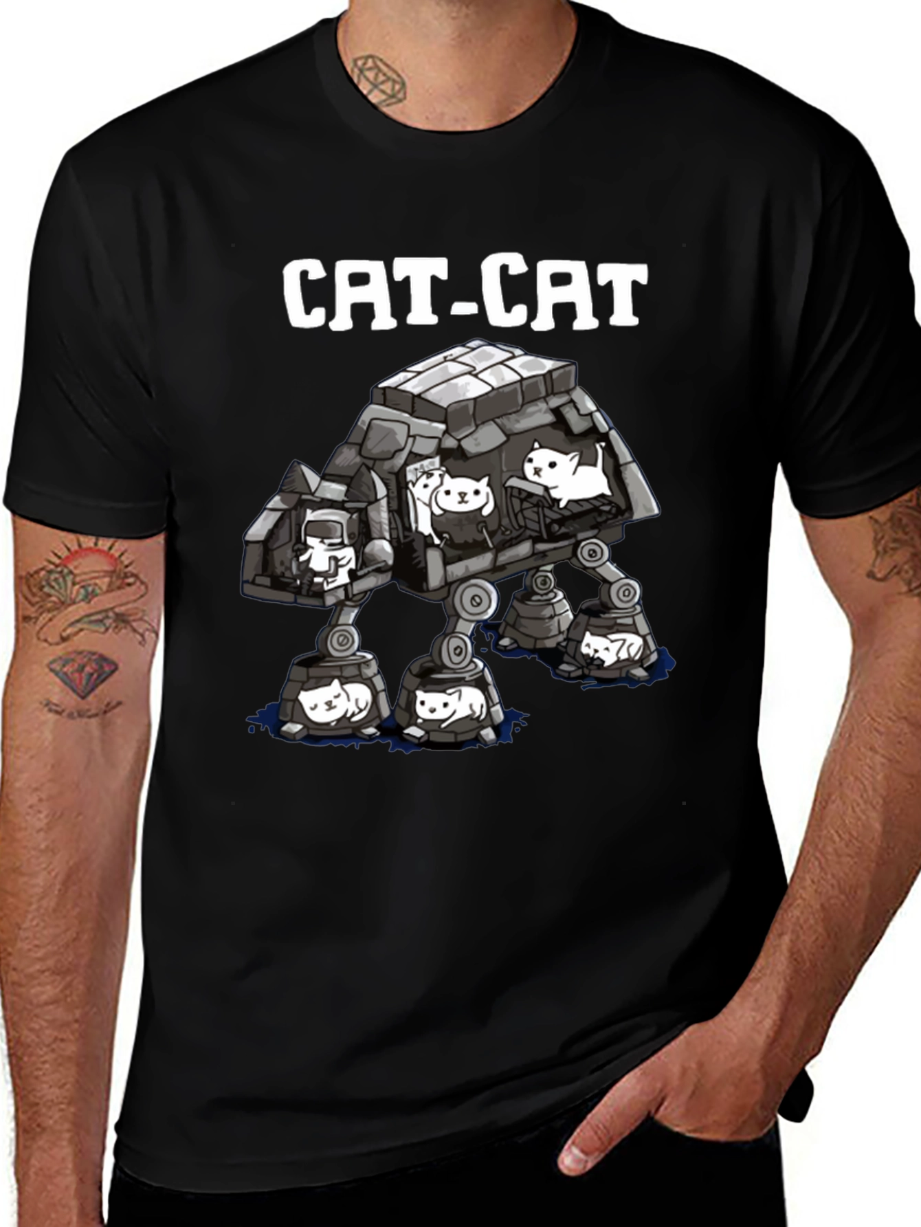 Cat-Cat T-Shirt - Star Wars Parody