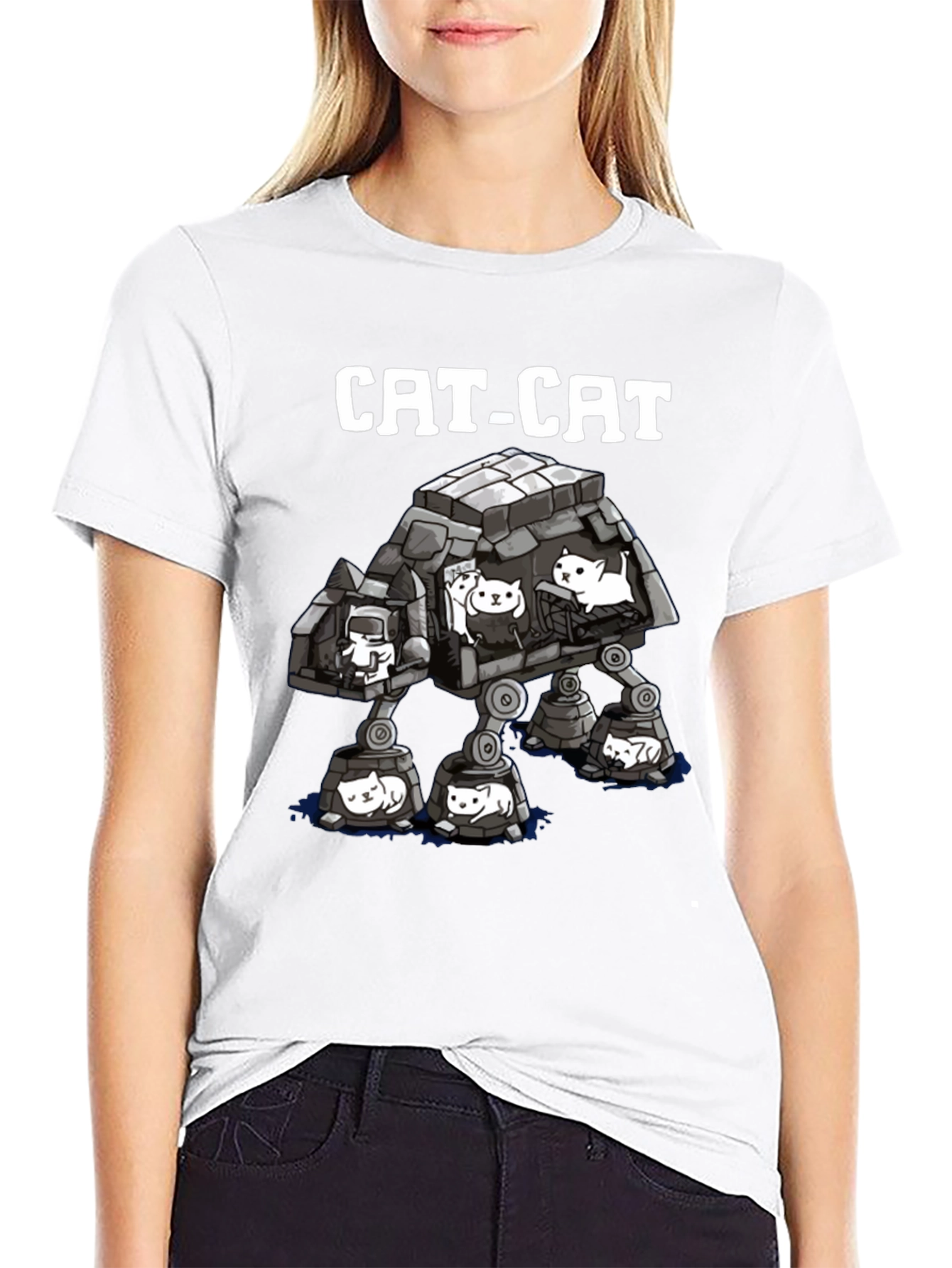 Cat-Cat T-Shirt - Star Wars Parody