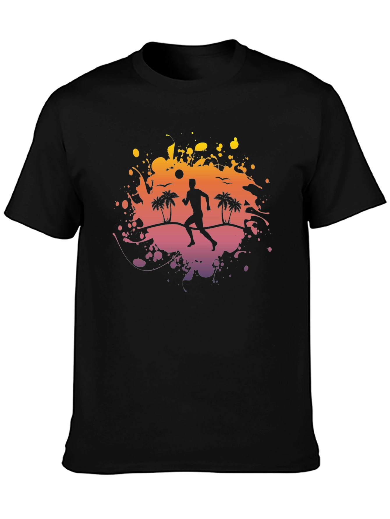 Sunset Beach Runner Graphic Tee