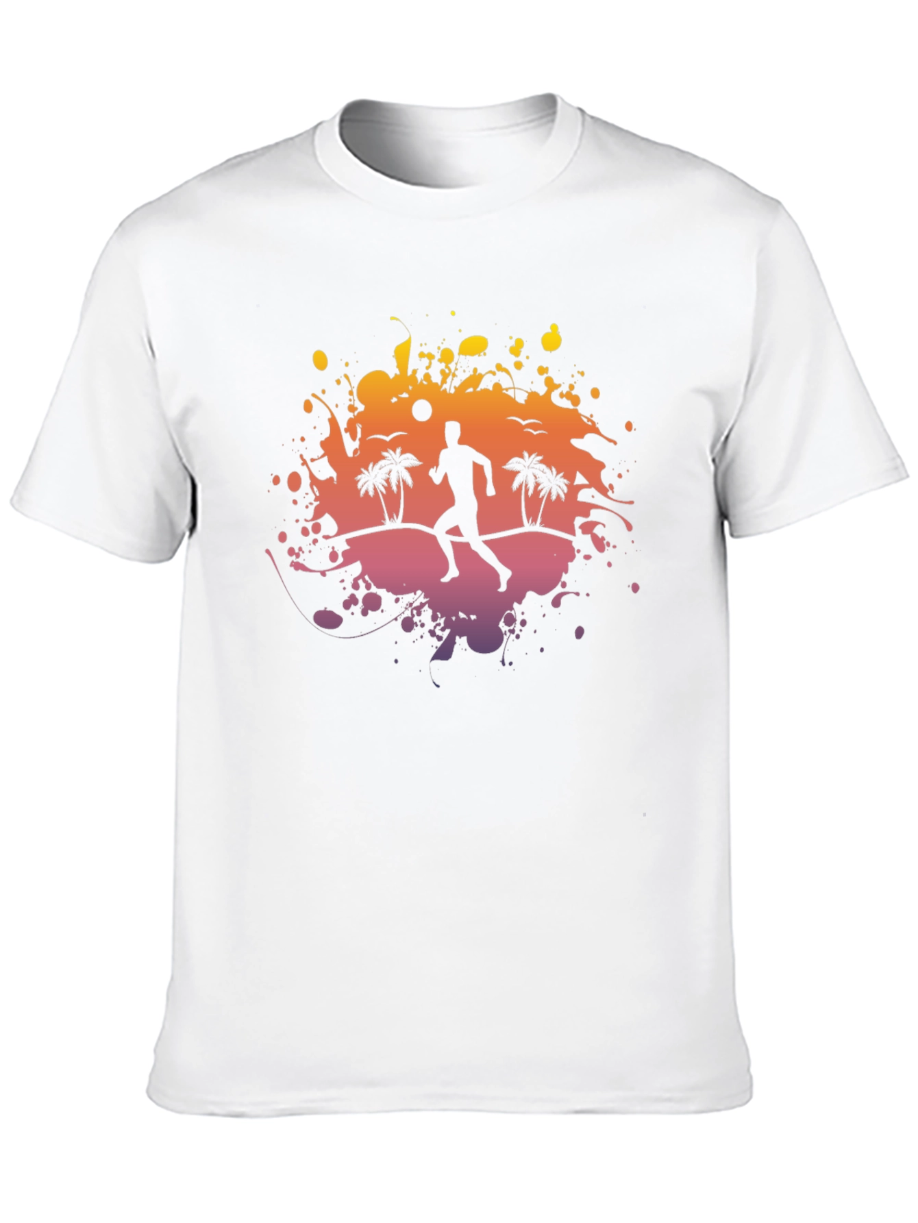 Sunset Beach Runner Graphic Tee