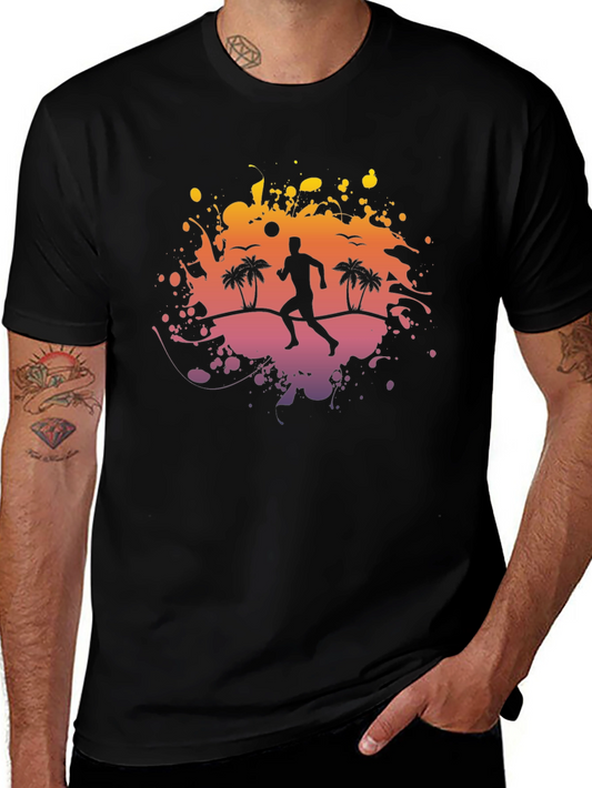 Sunset Beach Runner Graphic Tee