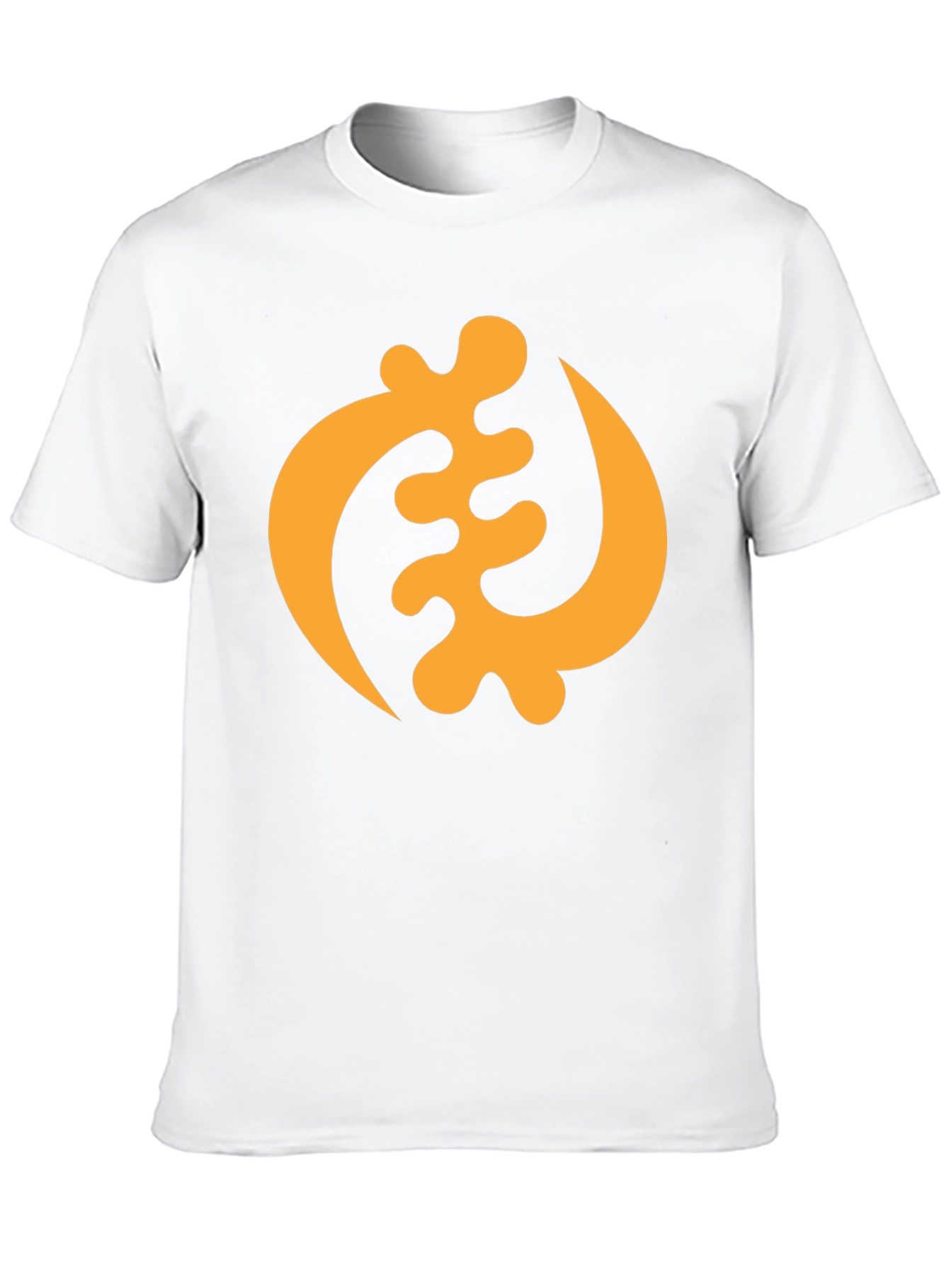 Black T-Shirt with Adinkra Symbol