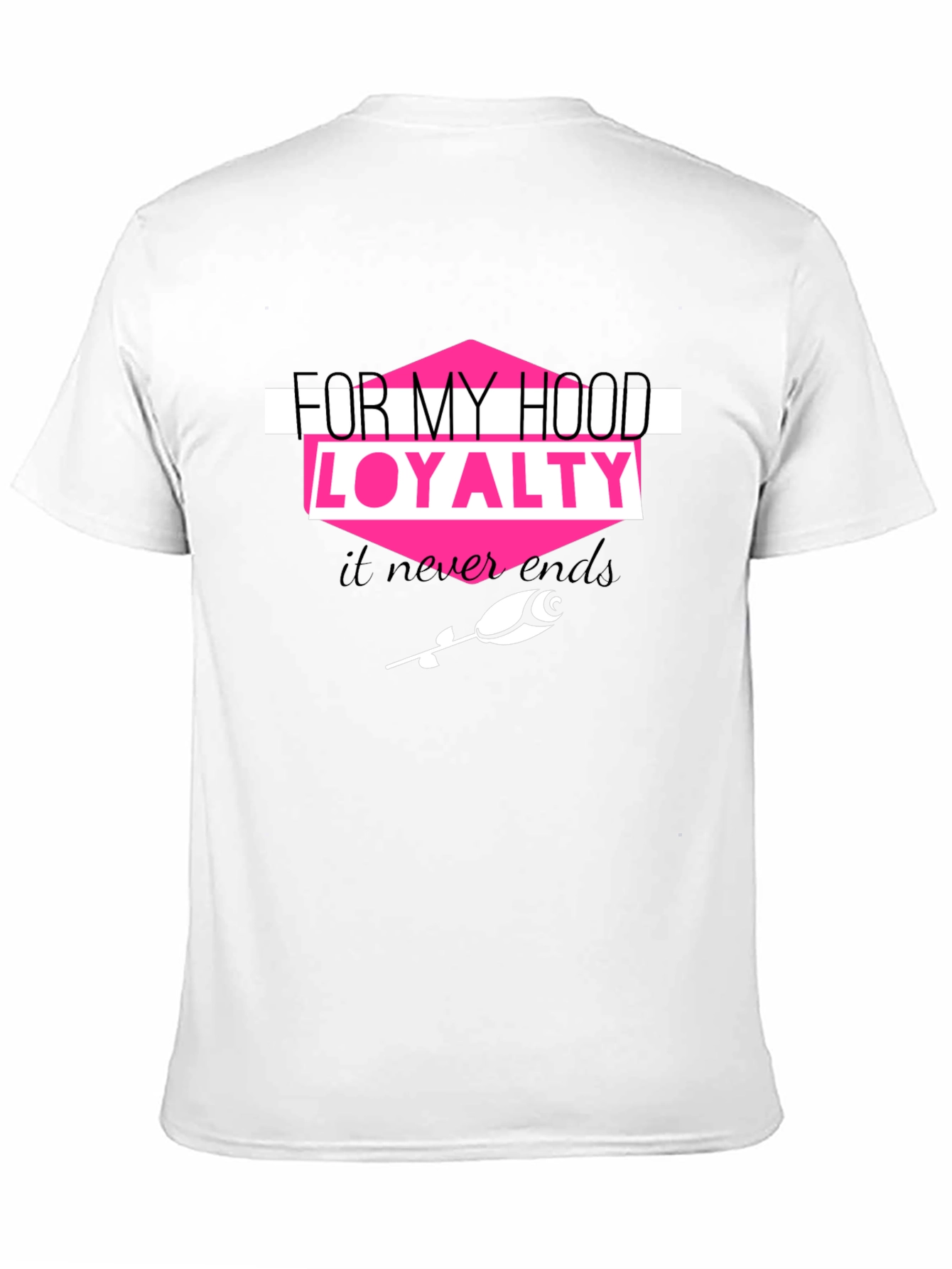 Hood Loyalty Graphic Tee - Trendy Black T-Shirt