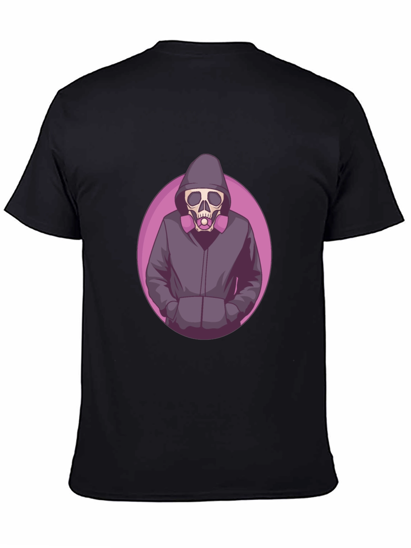 Edgy Skull Graphic T-Shirt - Mens Black Tee