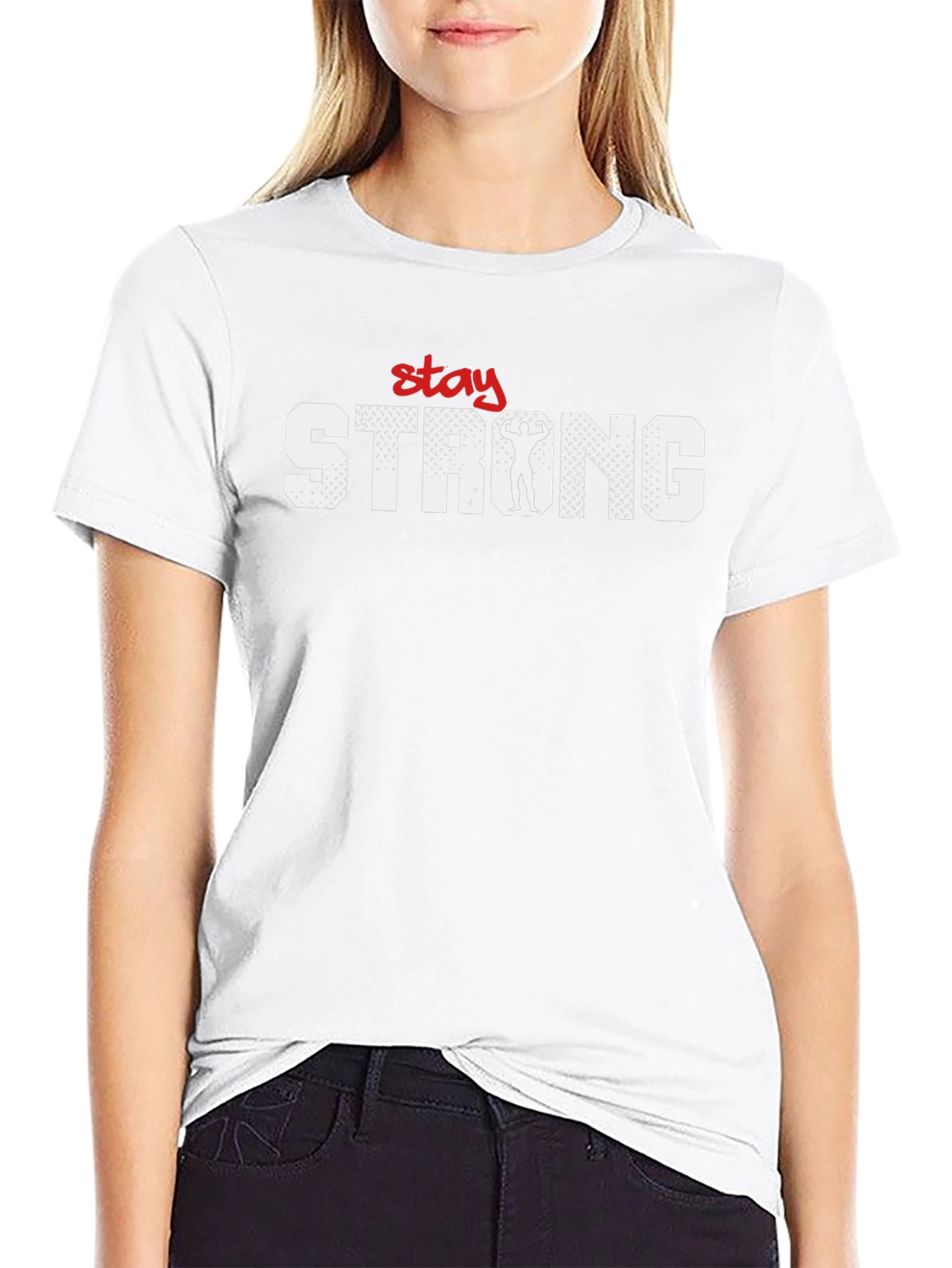 Stay Strong T-Shirt - Motivational Gym Fitness Tee
