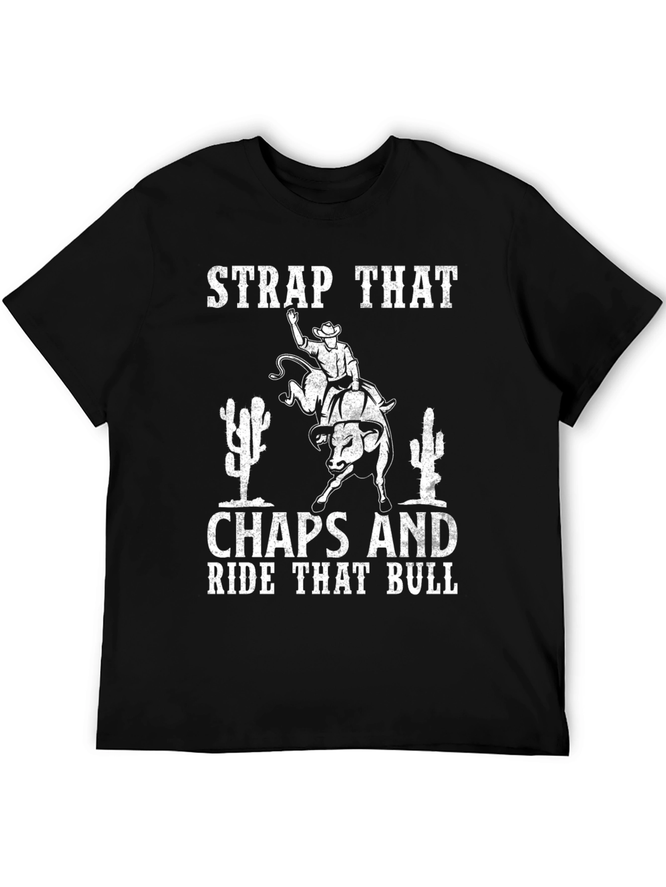 Strap That Chaps Bull Riding Graphic Tee
