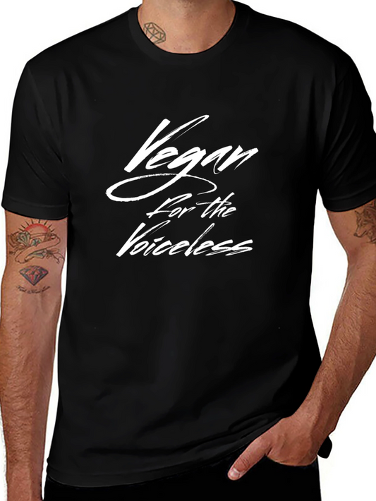 Vegan for the Voiceless Tee - Black