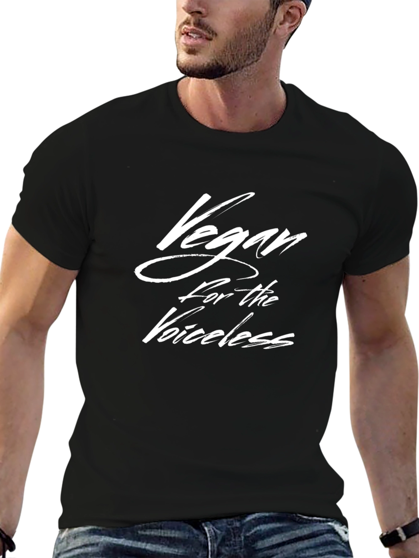 Vegan for the Voiceless Tee - Black