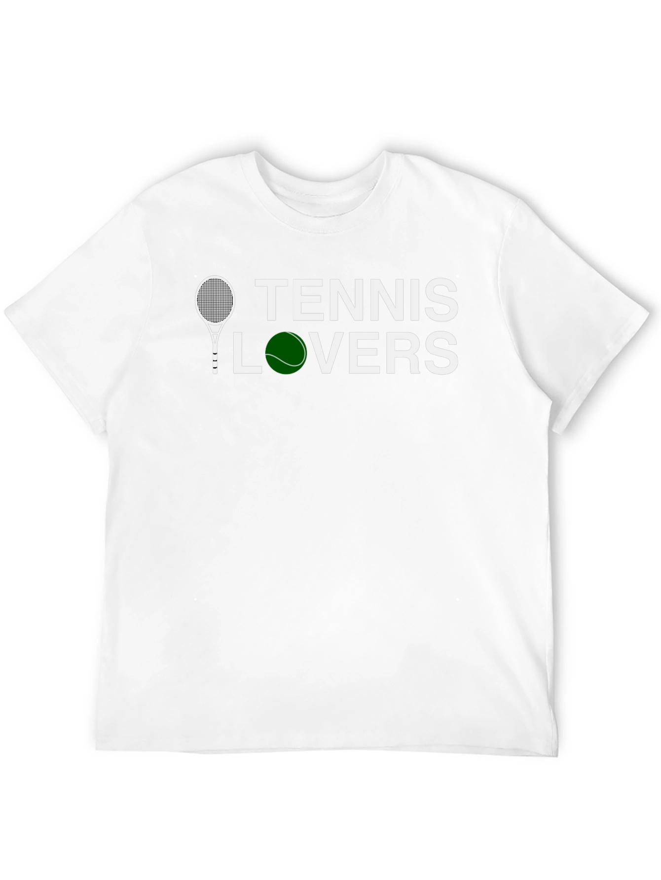 Tennis Lovers Graphic T-Shirt - Black