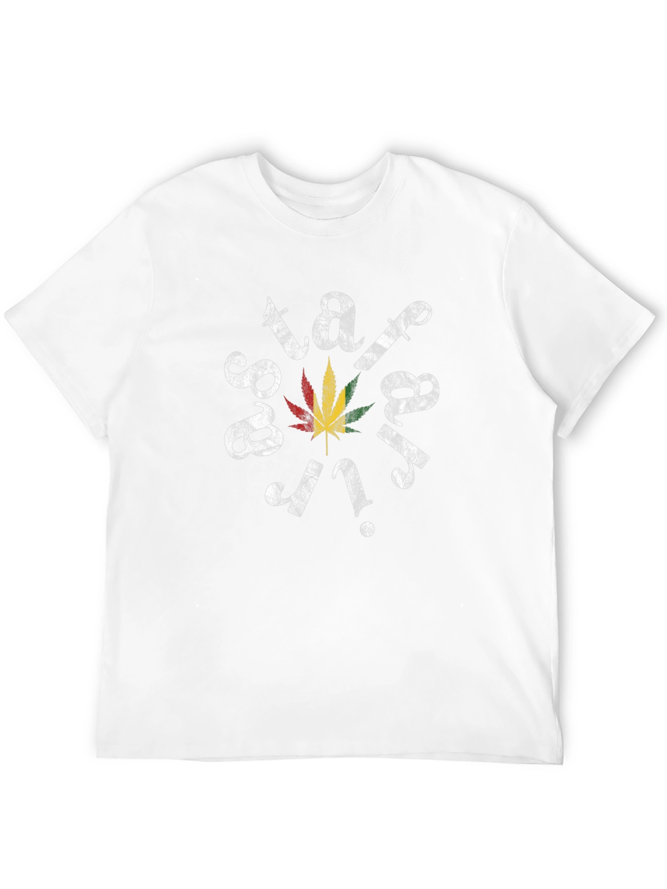 Stay High Weed Leaf Graphic Black T-Shirt