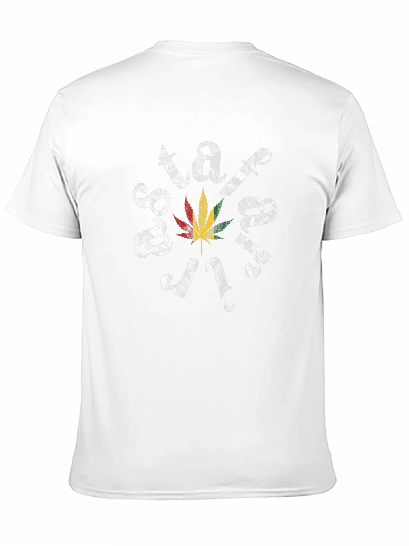 Stay High Weed Leaf Graphic Black T-Shirt
