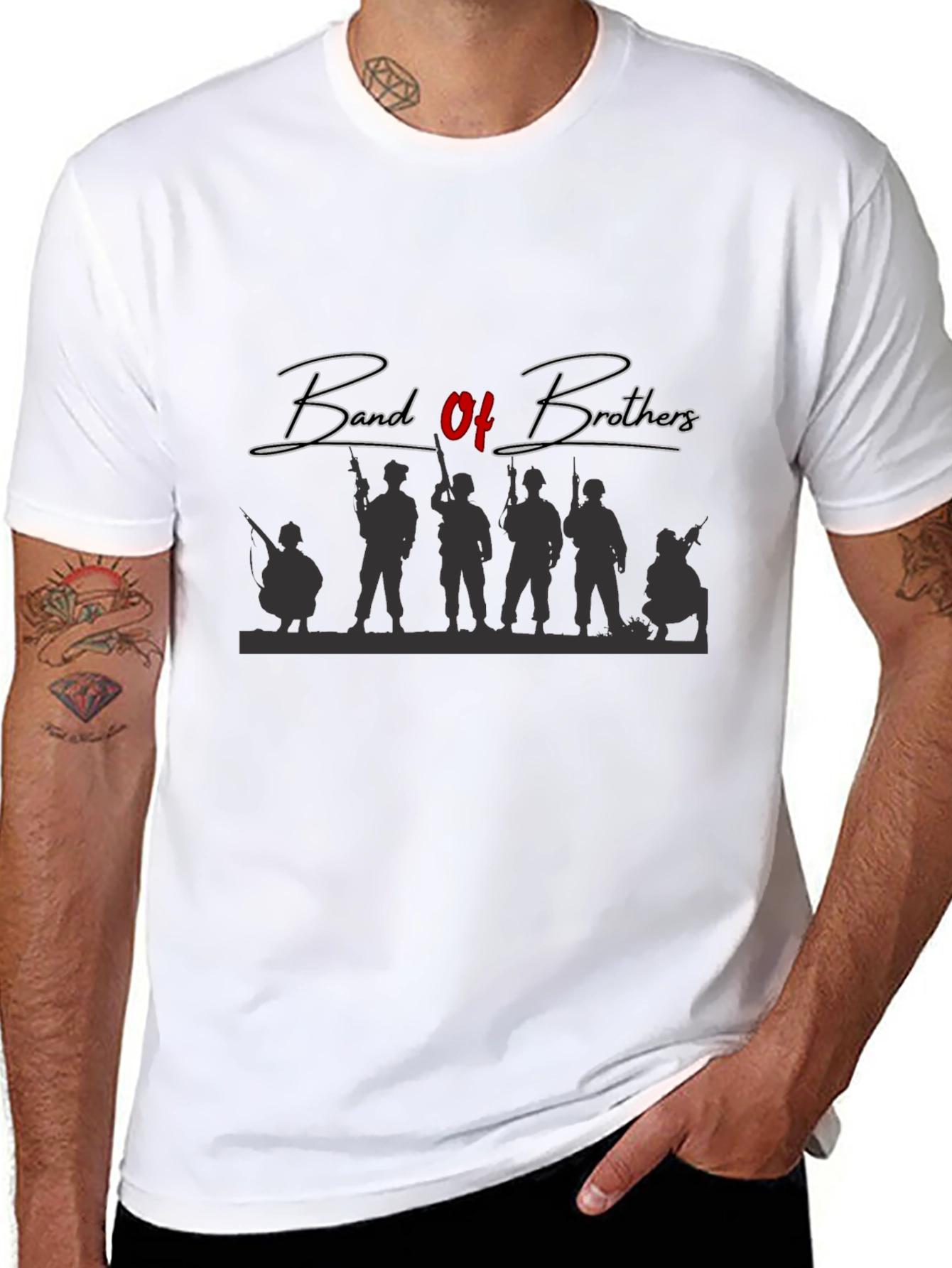 Band of Brothers Graphic T-Shirt - Black