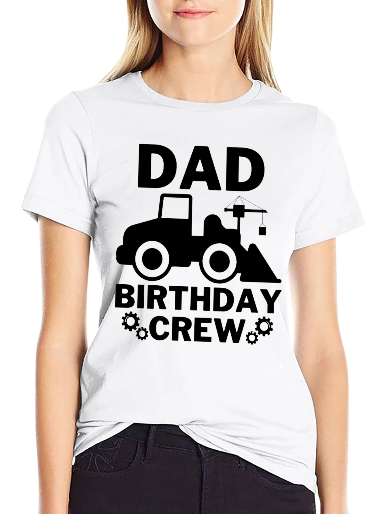 Dad Birthday Crew Construction T-Shirt