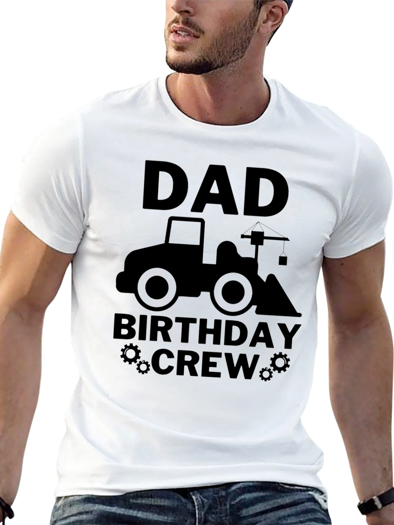 Dad Birthday Crew Construction T-Shirt