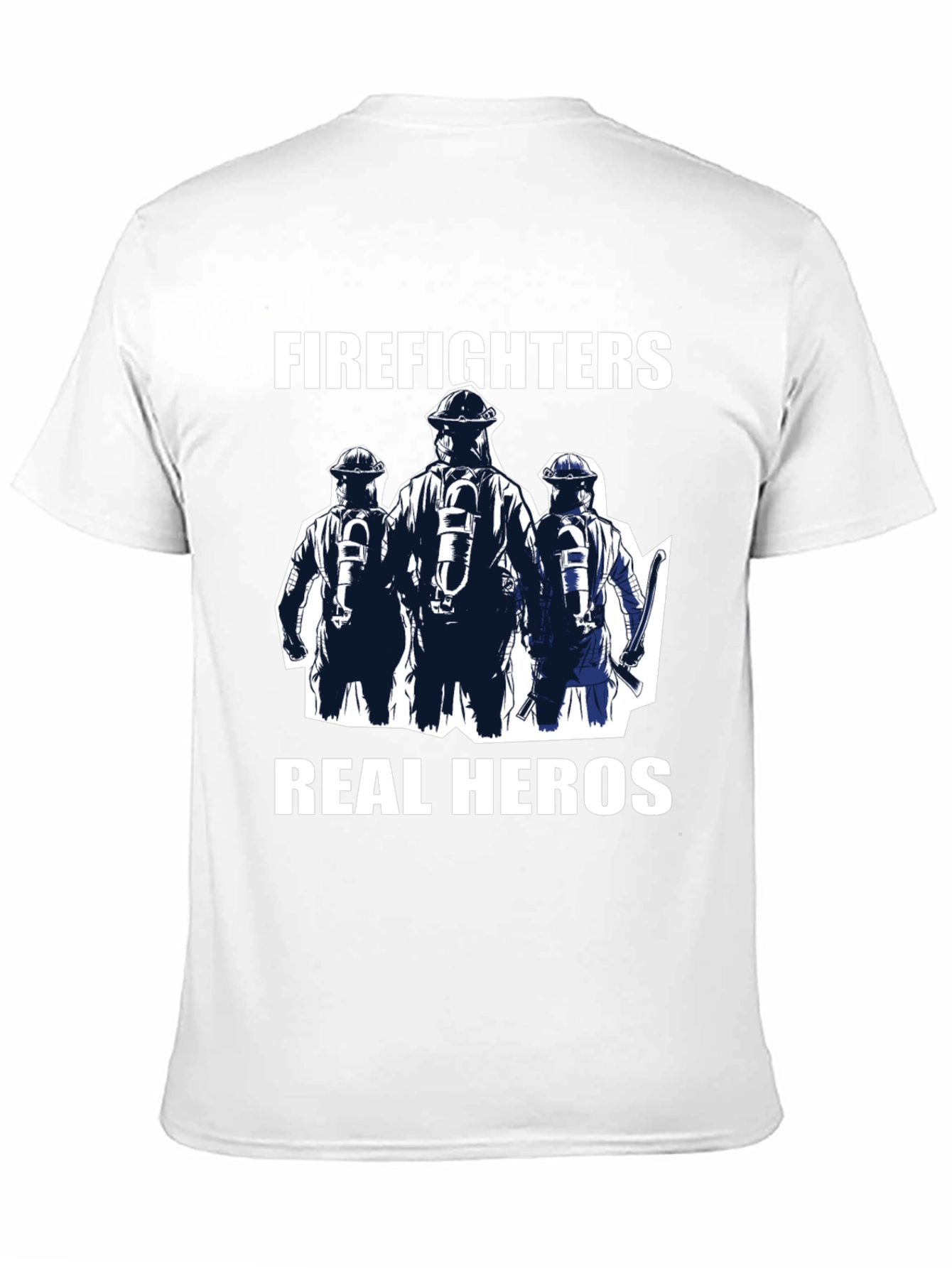 Firefighters Real Heros Graphic T-Shirt