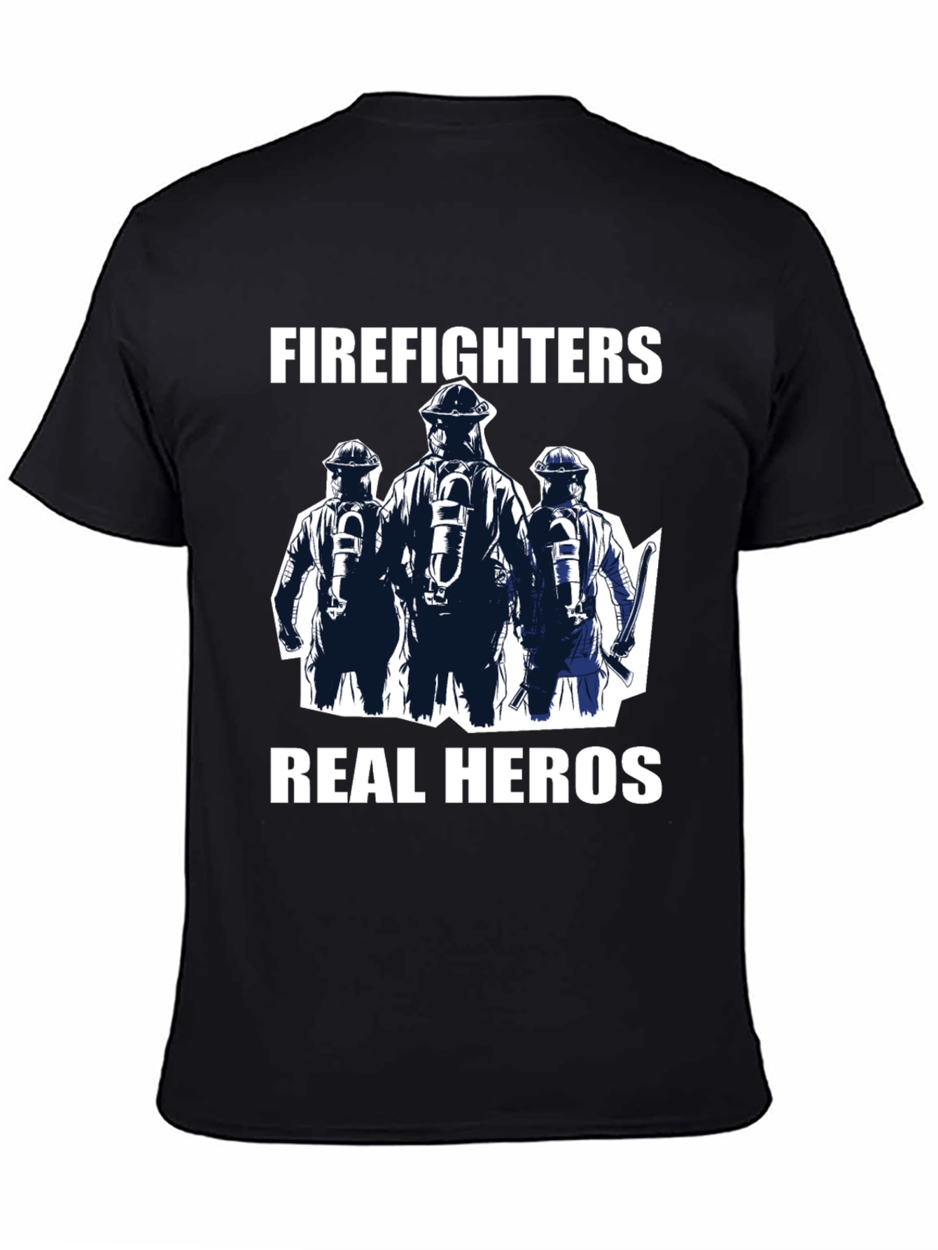 Firefighters Real Heros Graphic T-Shirt