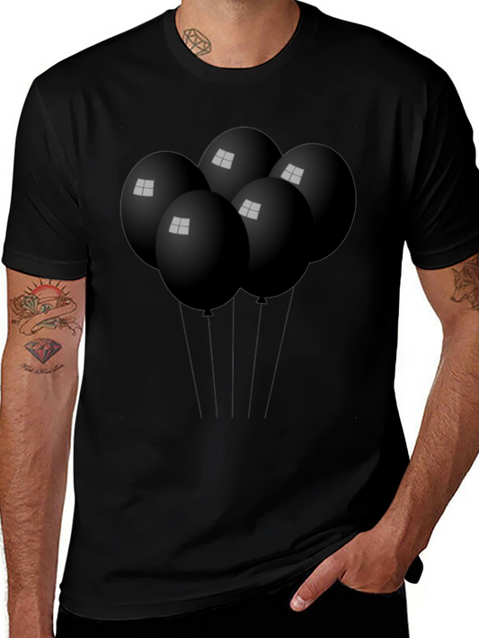 Black Balloon Graphic Tee - Stylish & Unique