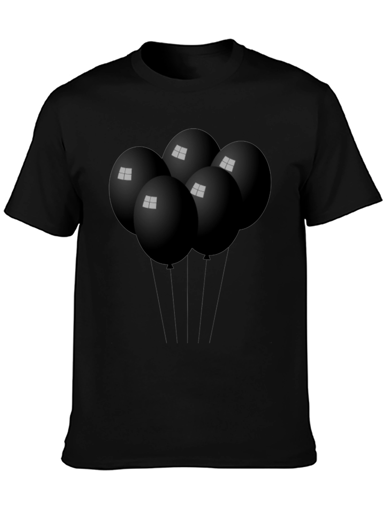 Black Balloon Graphic Tee - Stylish & Unique