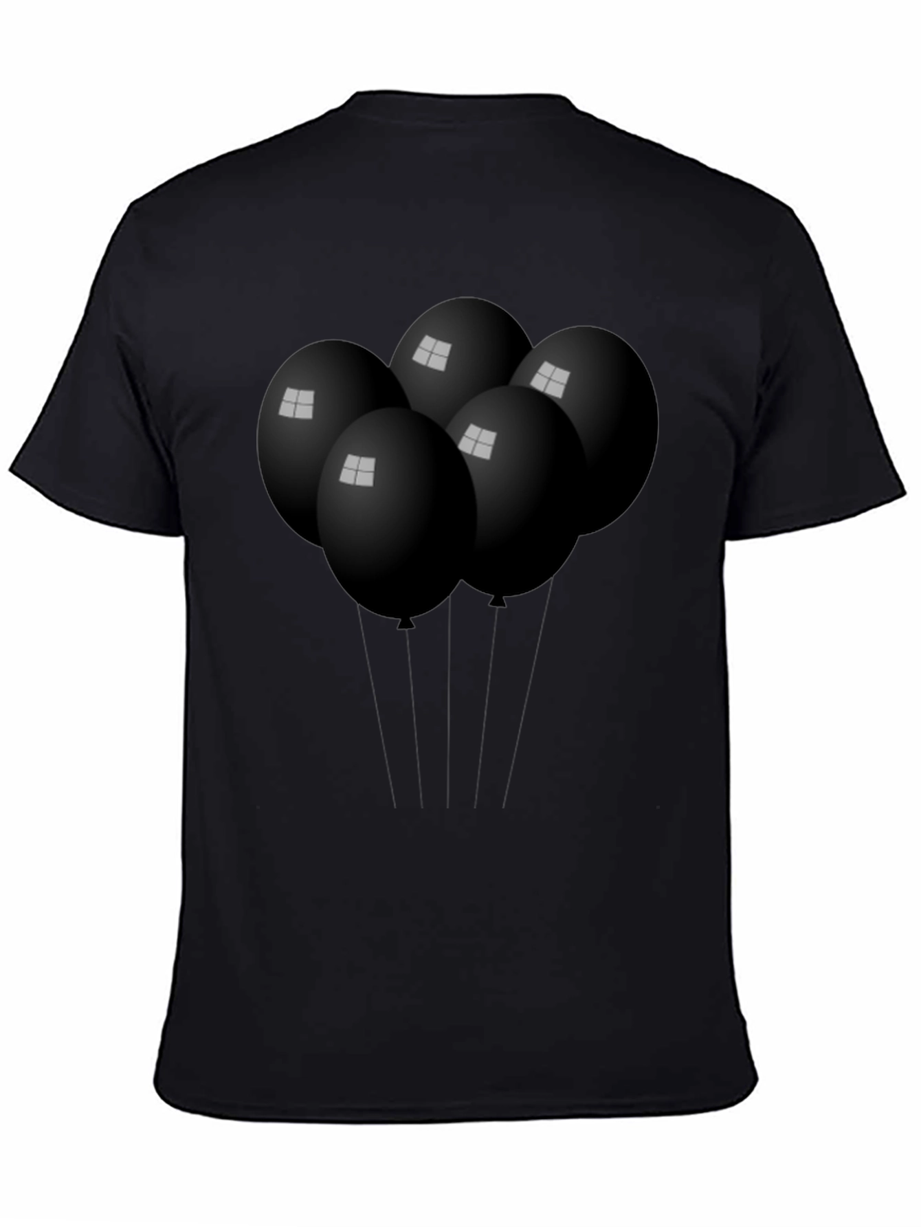 Black Balloon Graphic Tee - Stylish & Unique