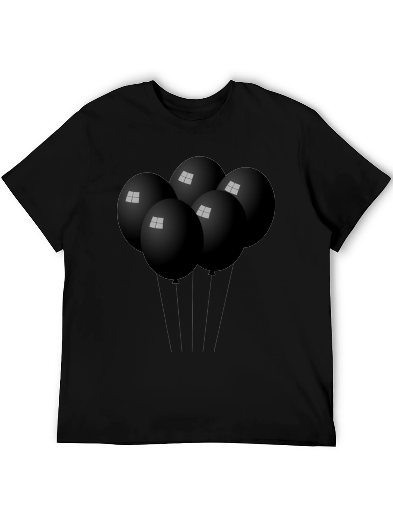 Black Balloon Graphic Tee - Stylish & Unique