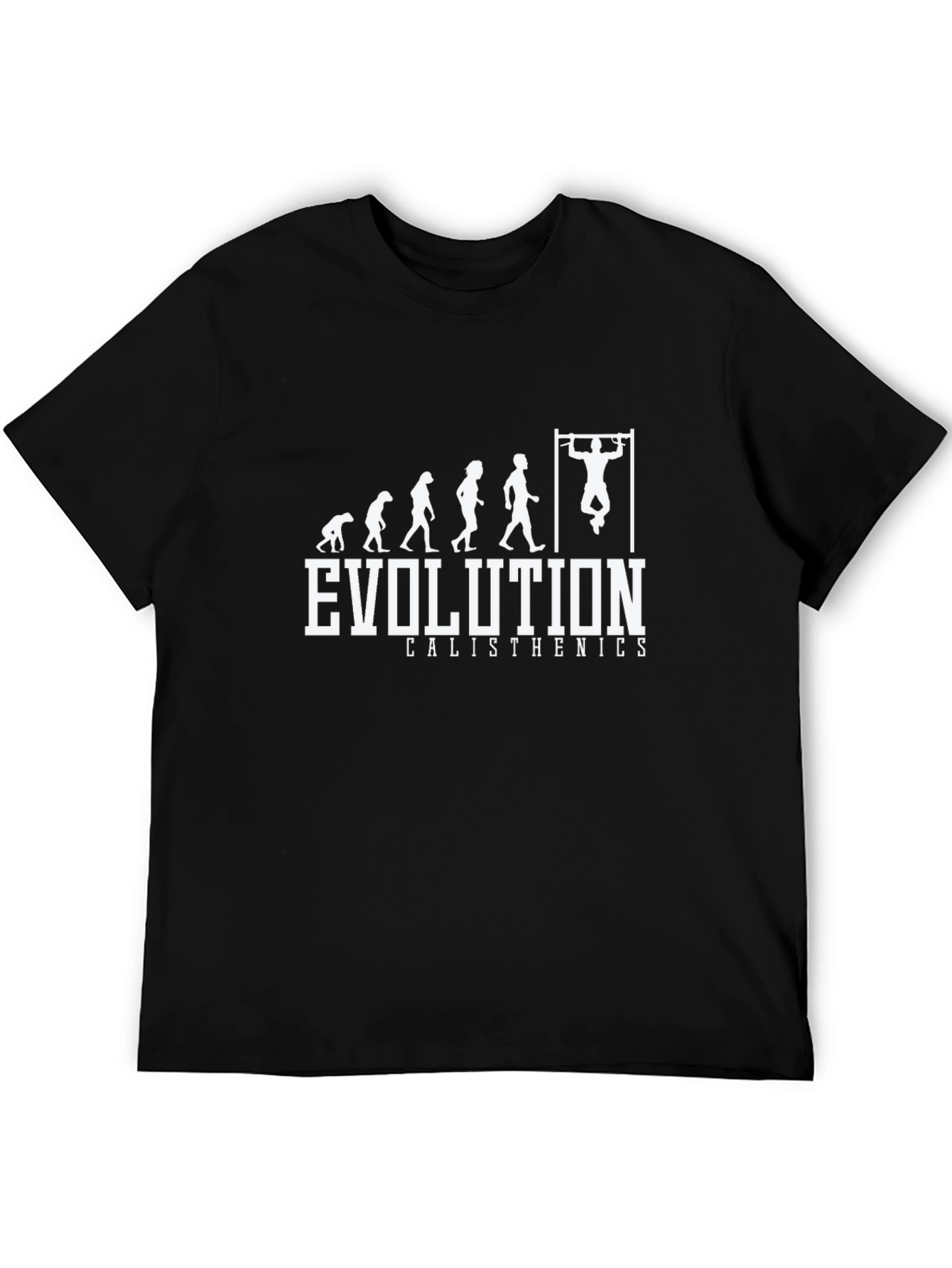 Evolution Calisthenics Black T-Shirt Fitness Graphic Tee