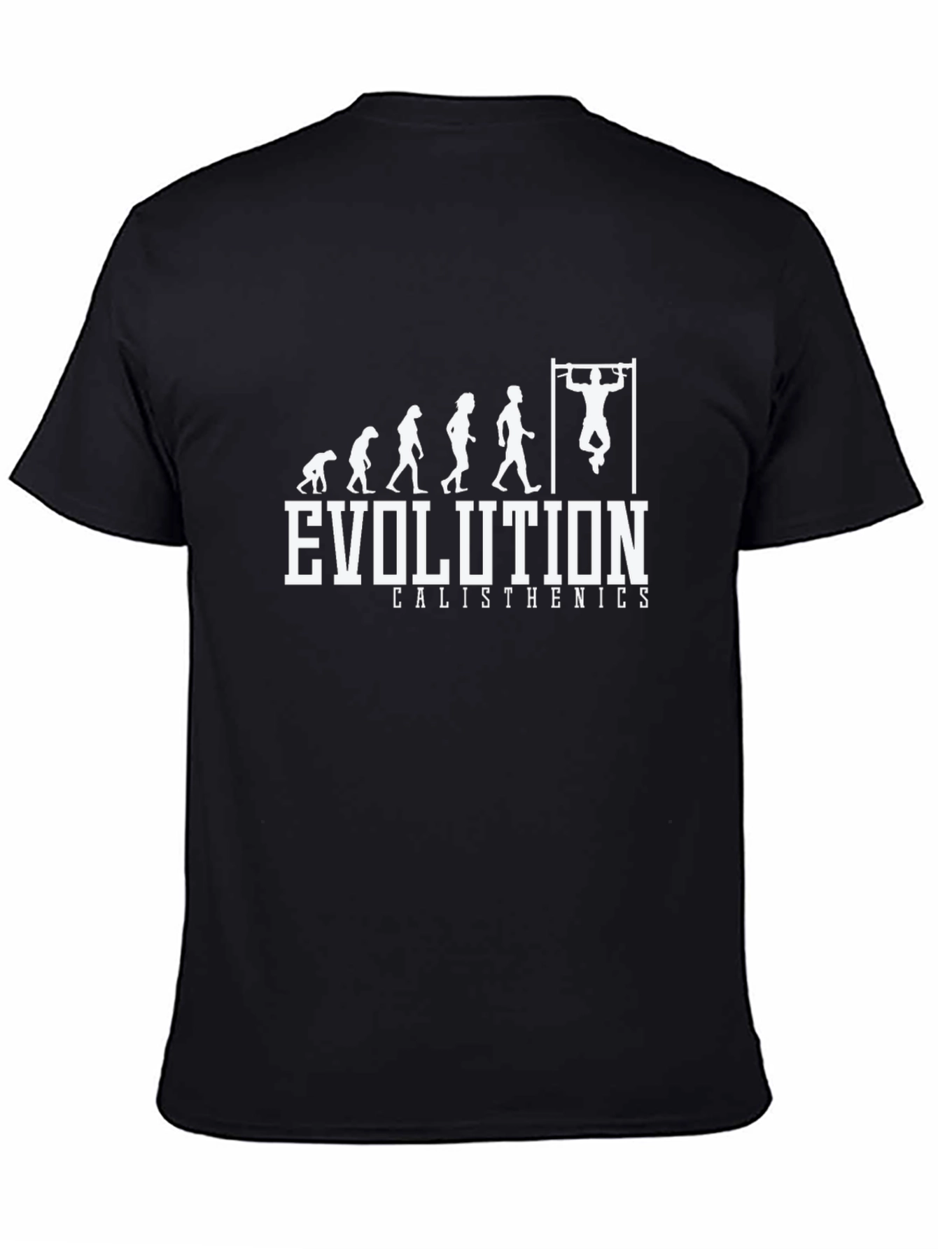 Evolution Calisthenics Black T-Shirt Fitness Graphic Tee