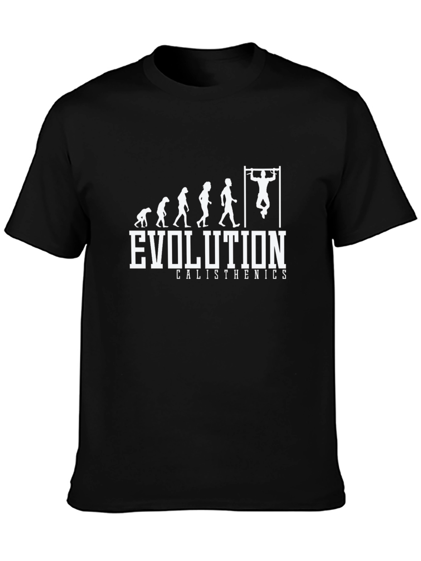 Evolution Calisthenics Black T-Shirt Fitness Graphic Tee