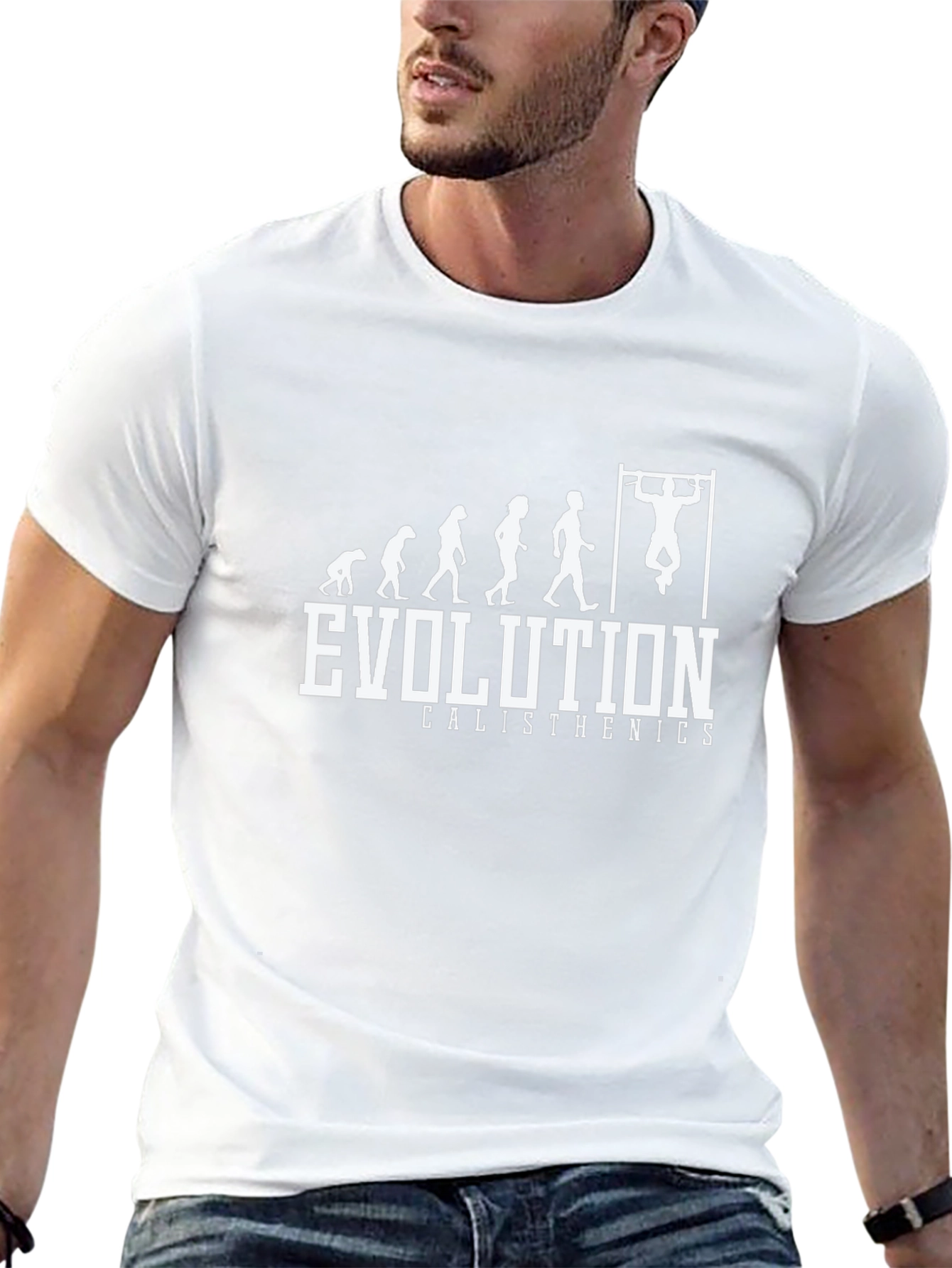 Evolution Calisthenics Black T-Shirt Fitness Graphic Tee