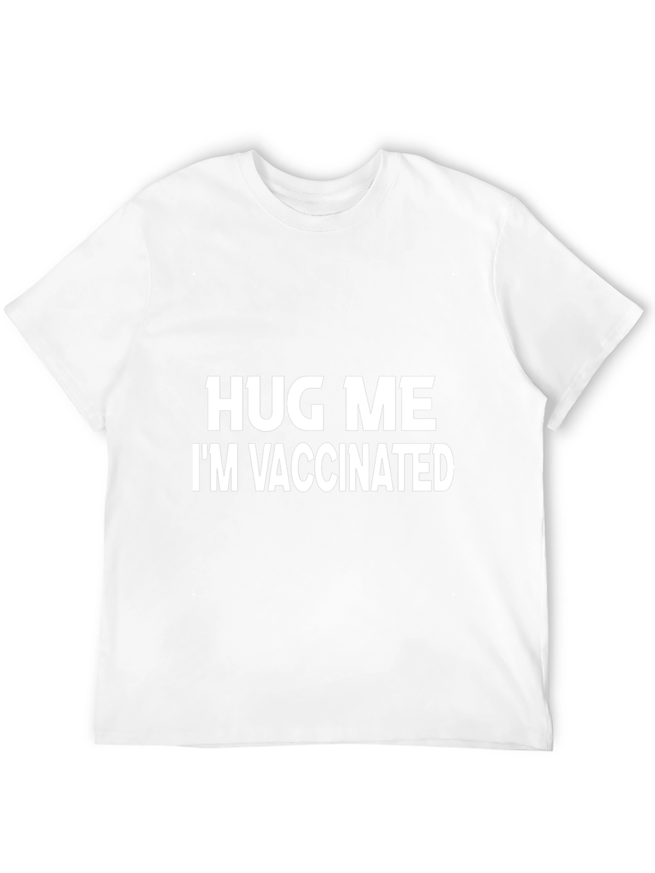 Hug Me Im Vaccinated Black T-Shirt