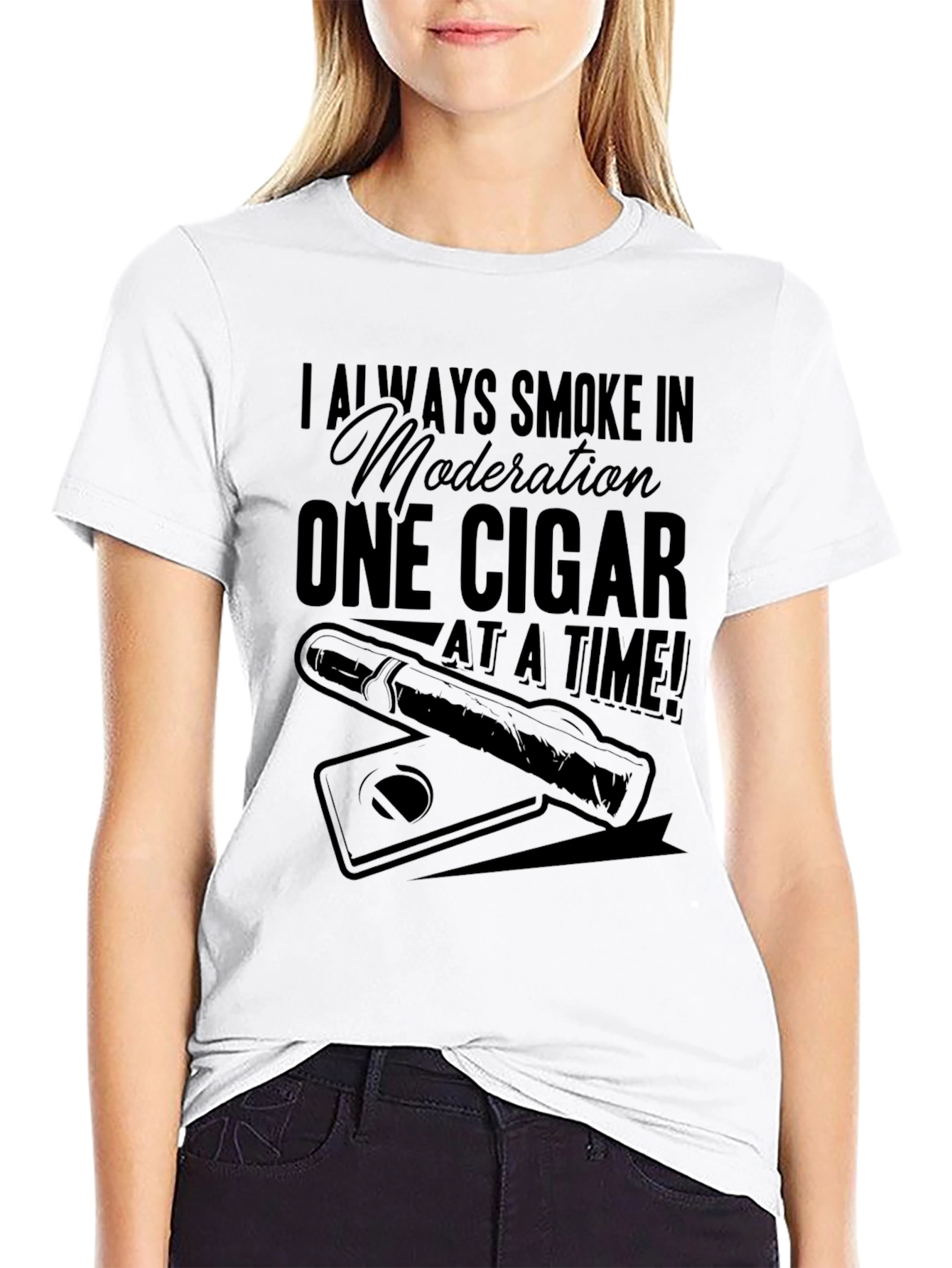 Cigar Lover T-Shirt - I Always Smoke In Moderation
