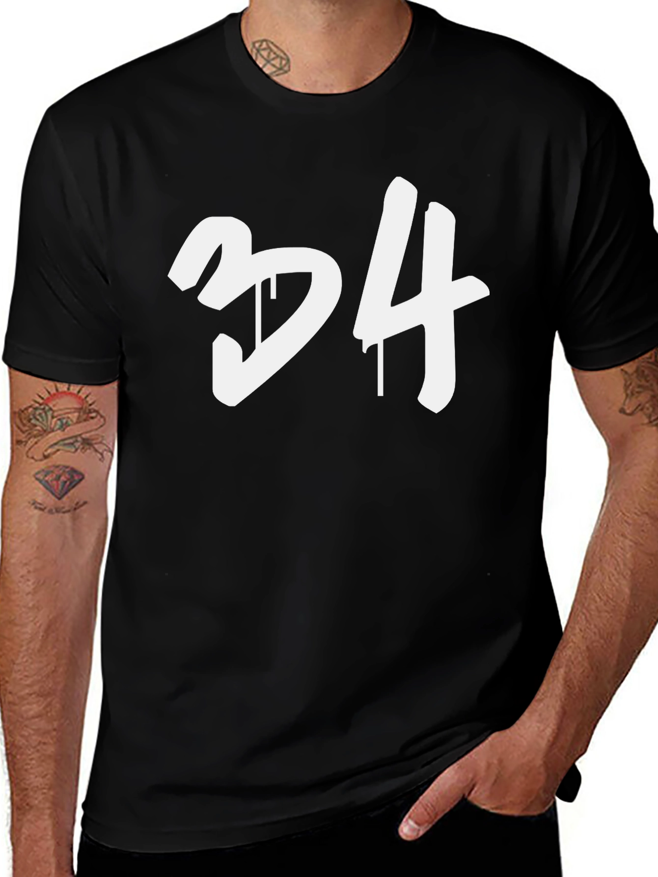 Dripping 34 Graphic Tee - Cool & Casual