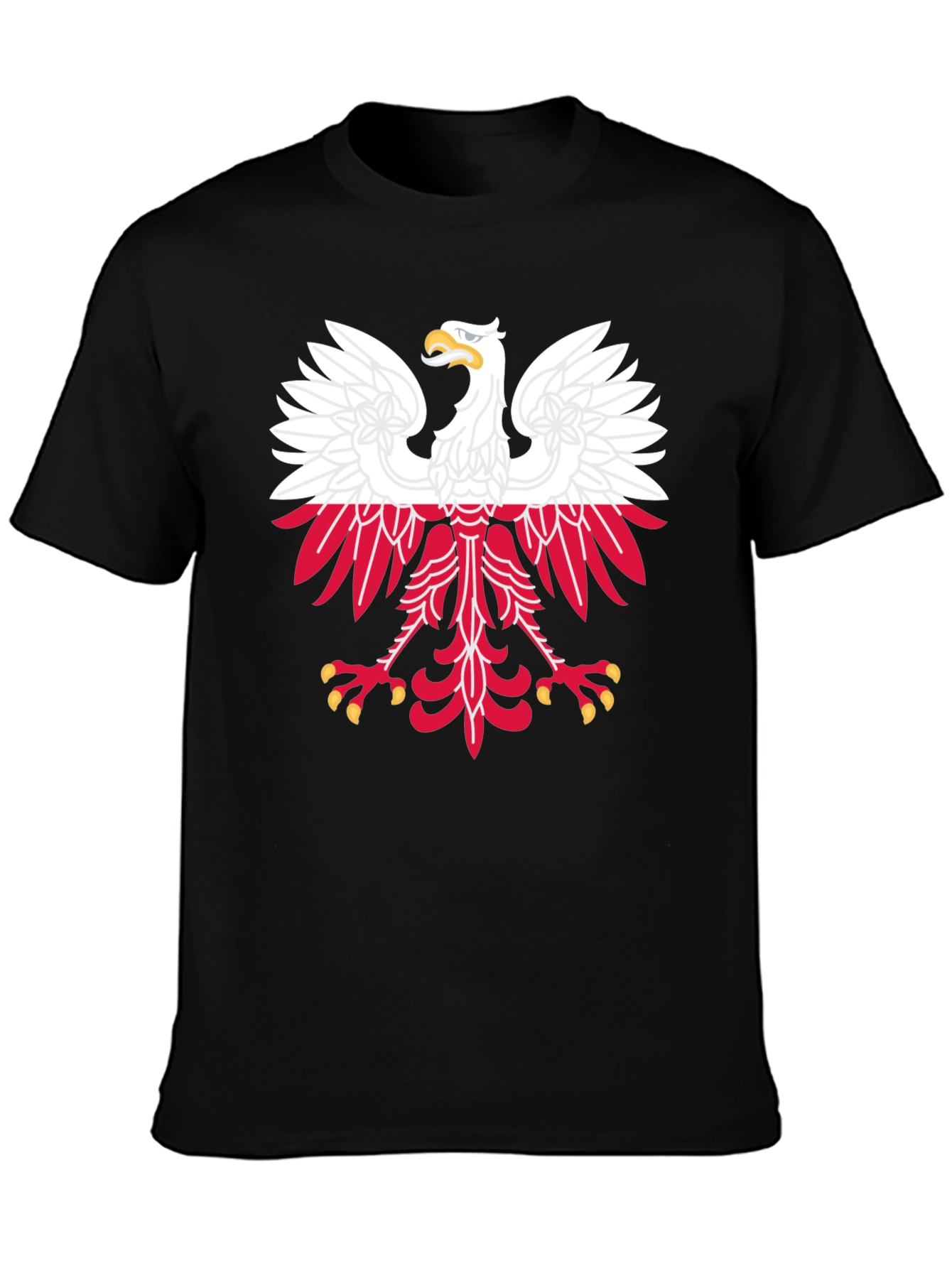 Poland Eagle Crest Black T-Shirt
