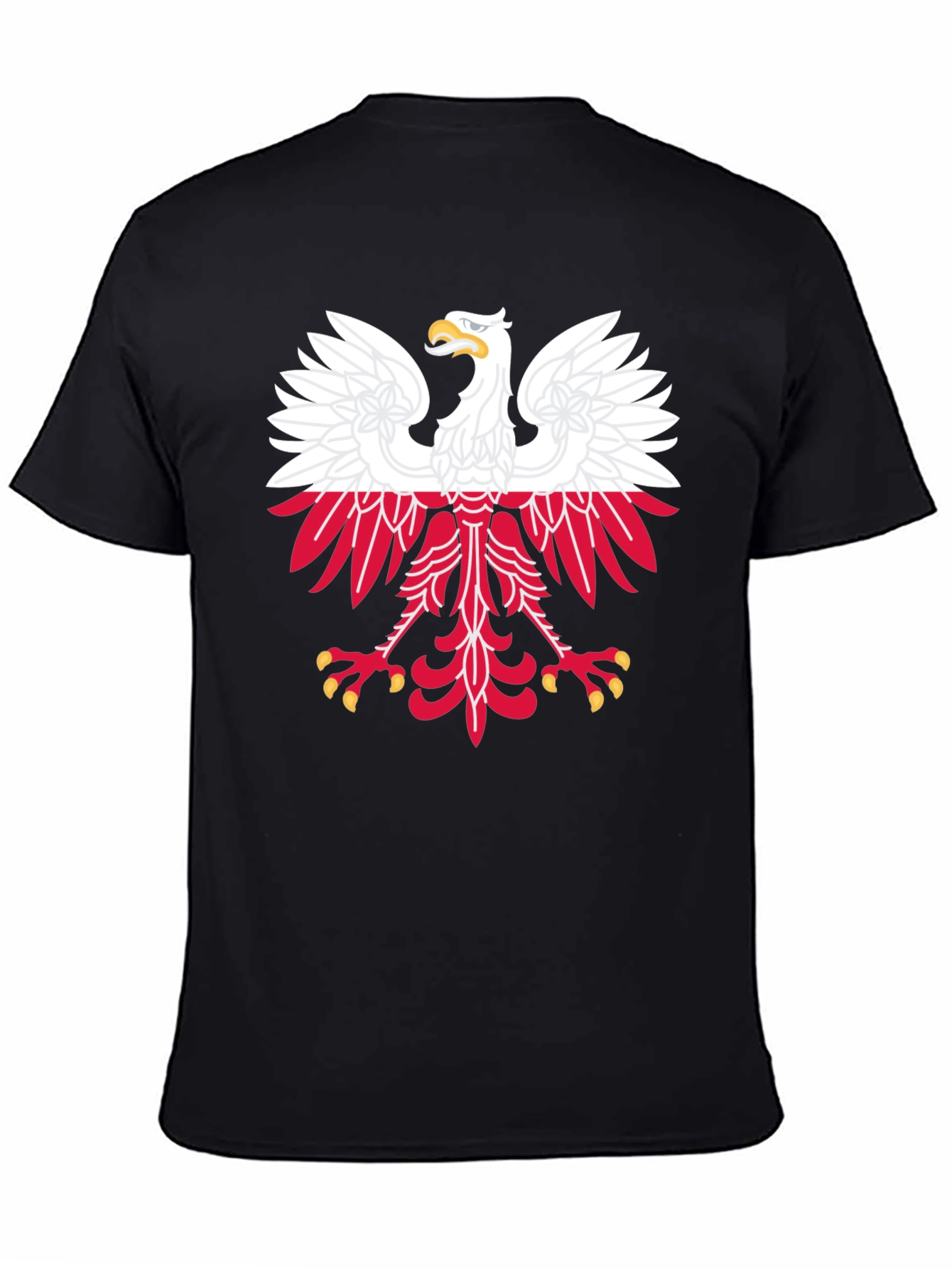 Poland Eagle Crest Black T-Shirt