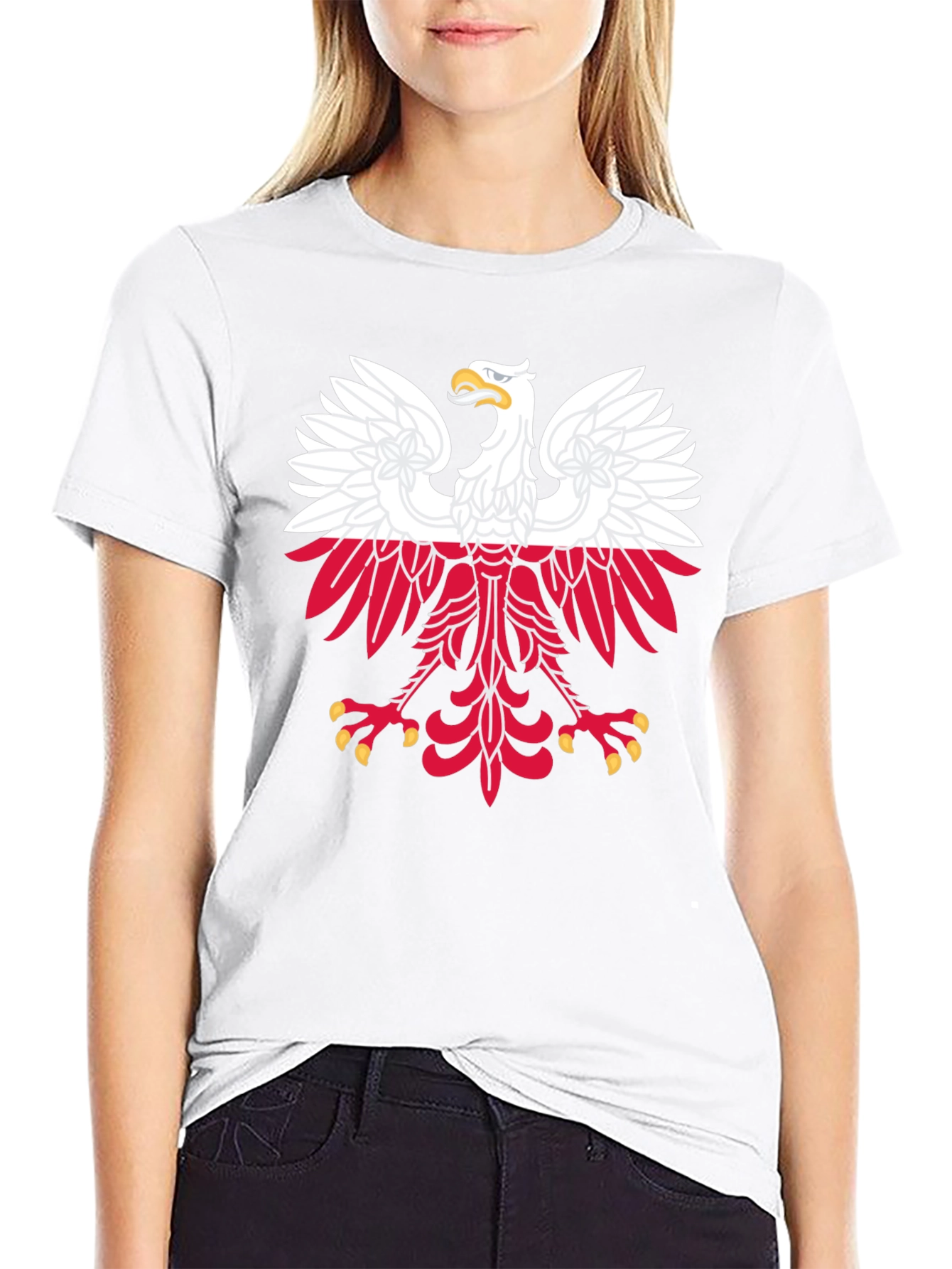 Poland Eagle Crest Black T-Shirt