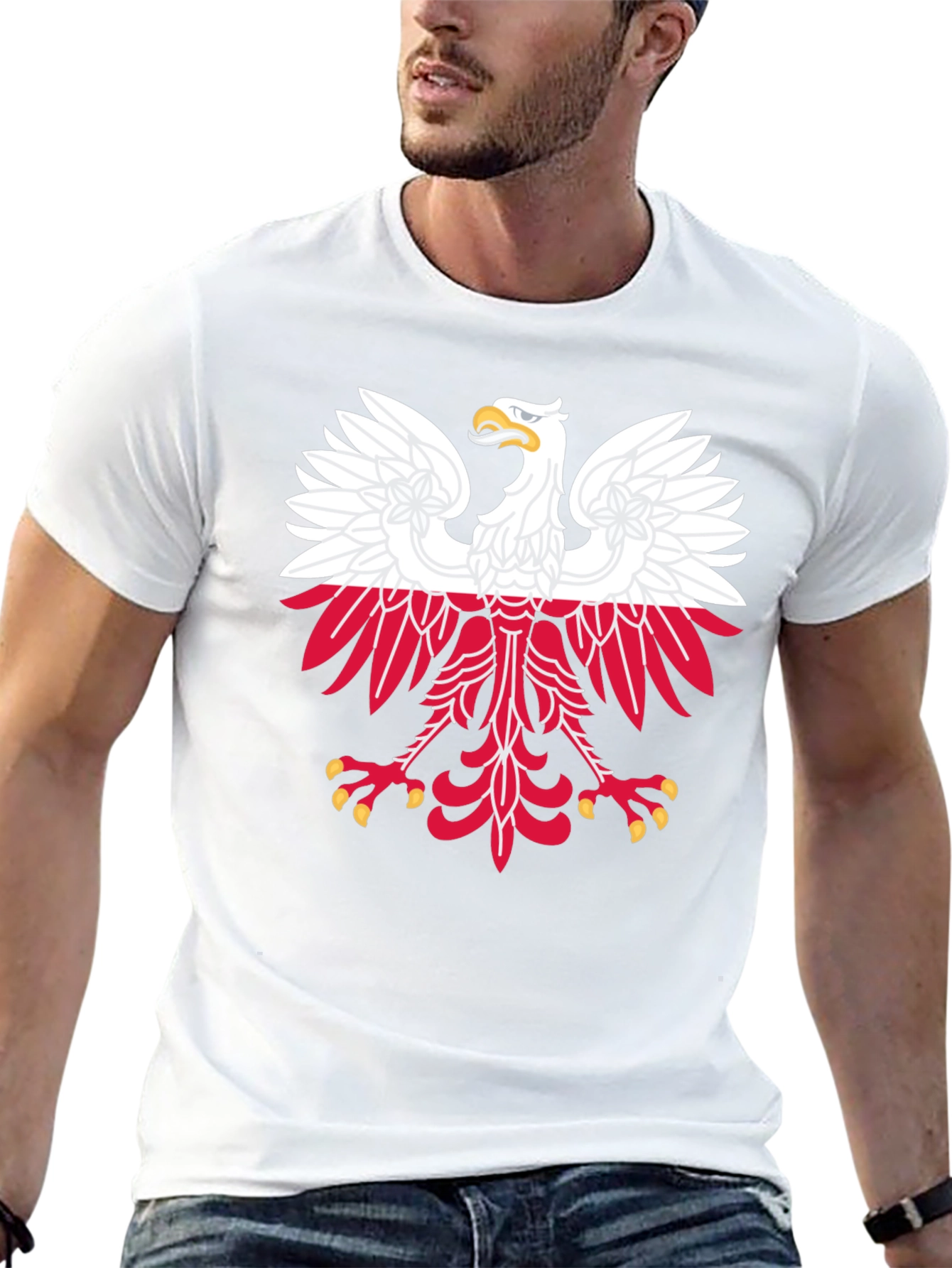 Poland Eagle Crest Black T-Shirt