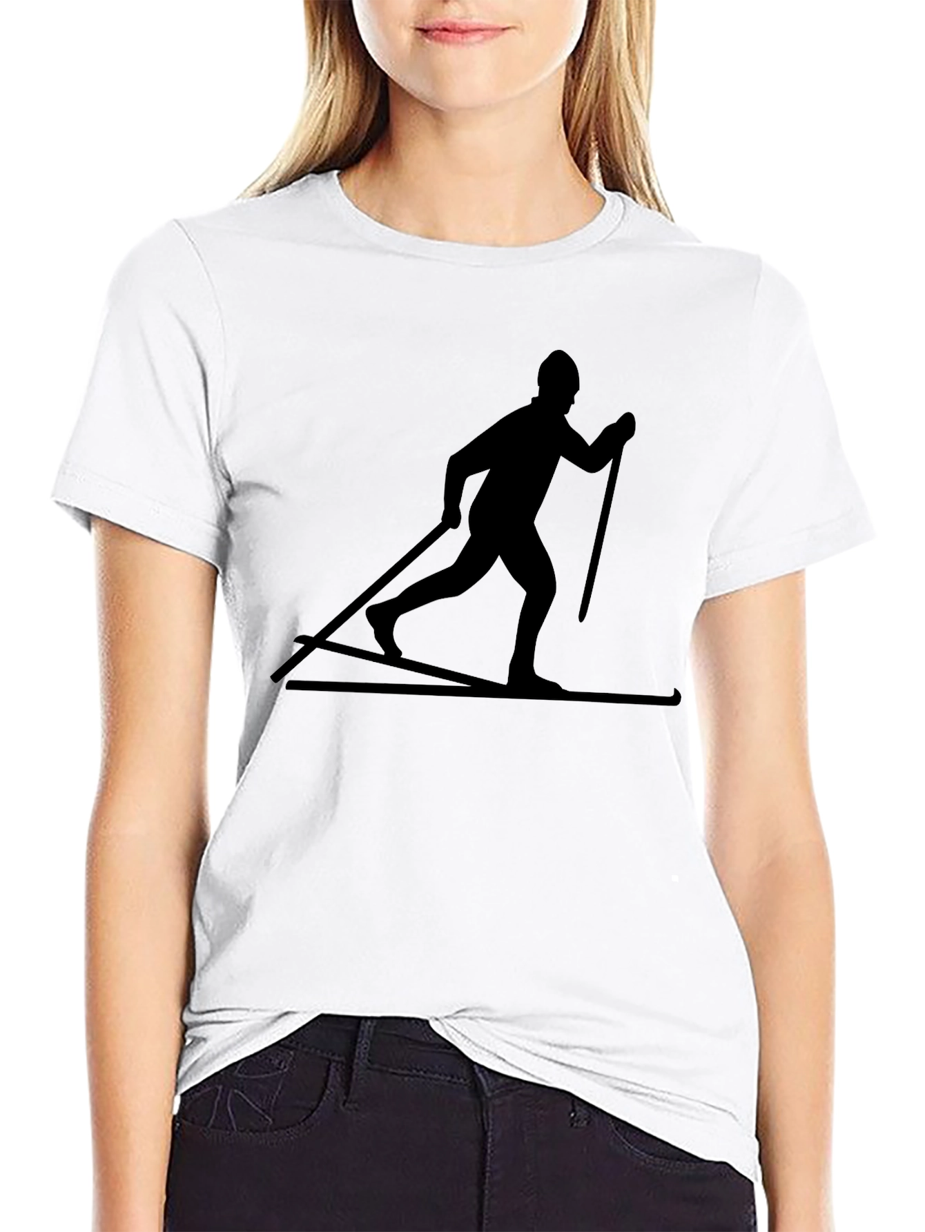 Cross Country Skier Graphic Tee