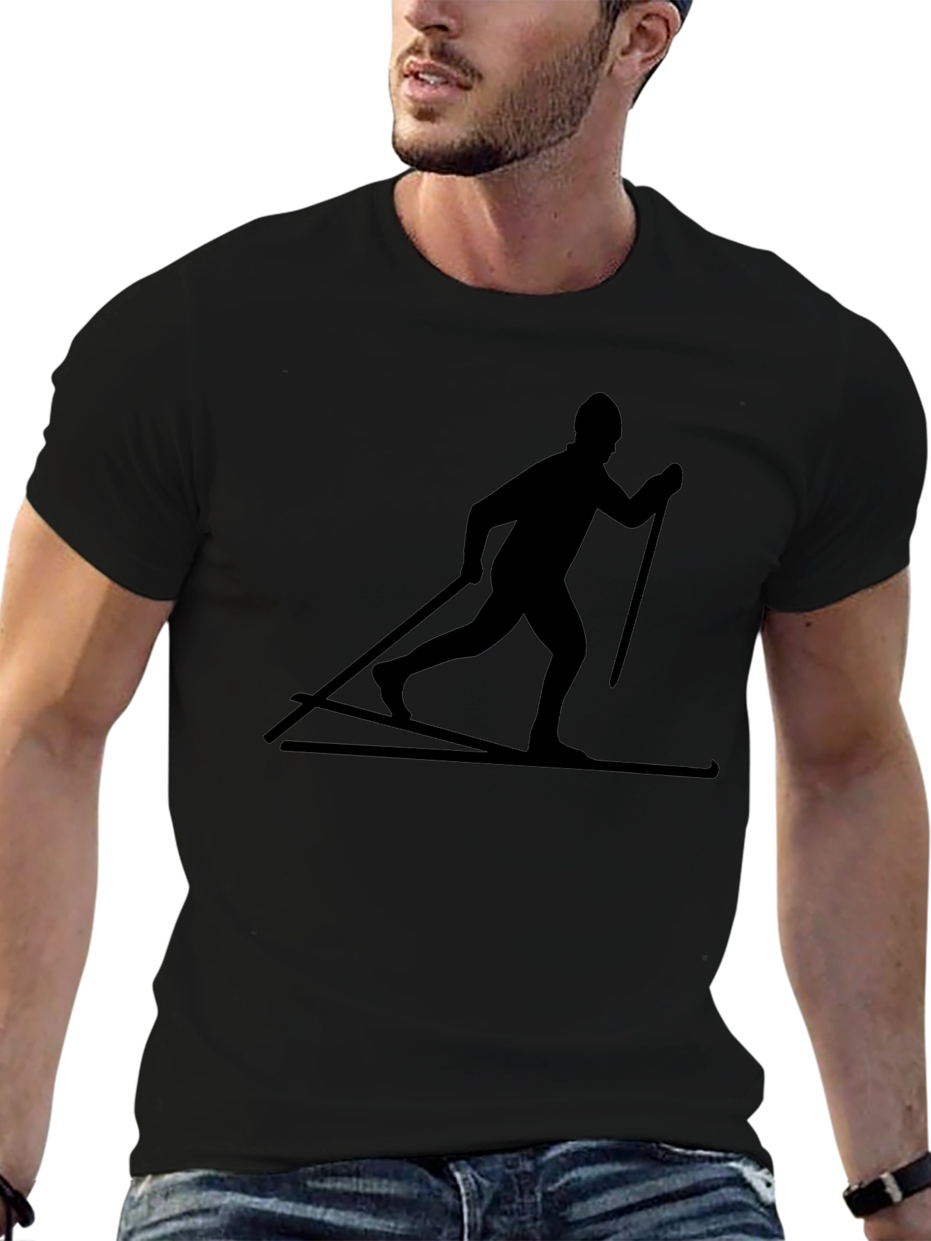 Cross Country Skier Graphic Tee