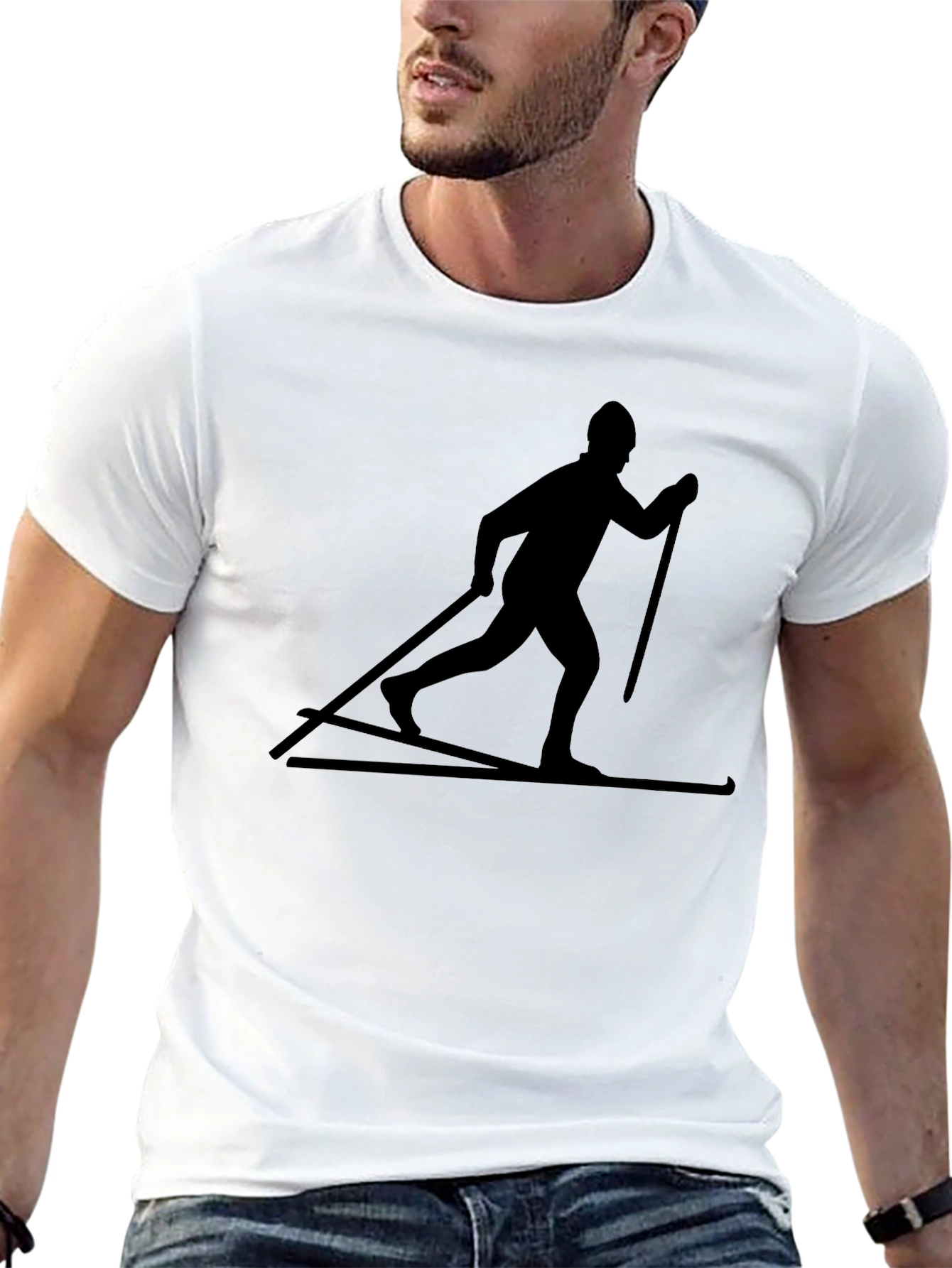 Cross Country Skier Graphic Tee