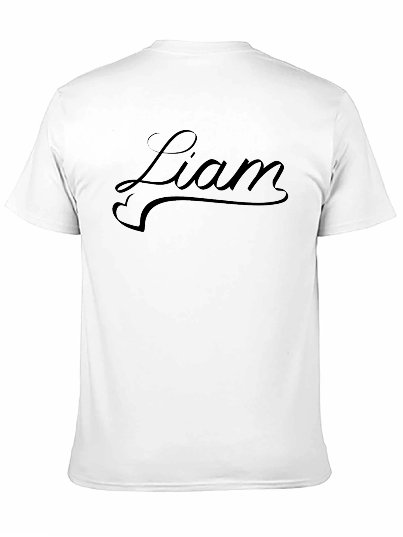 Liam Script Black T-Shirt - Stylish & Comfortable