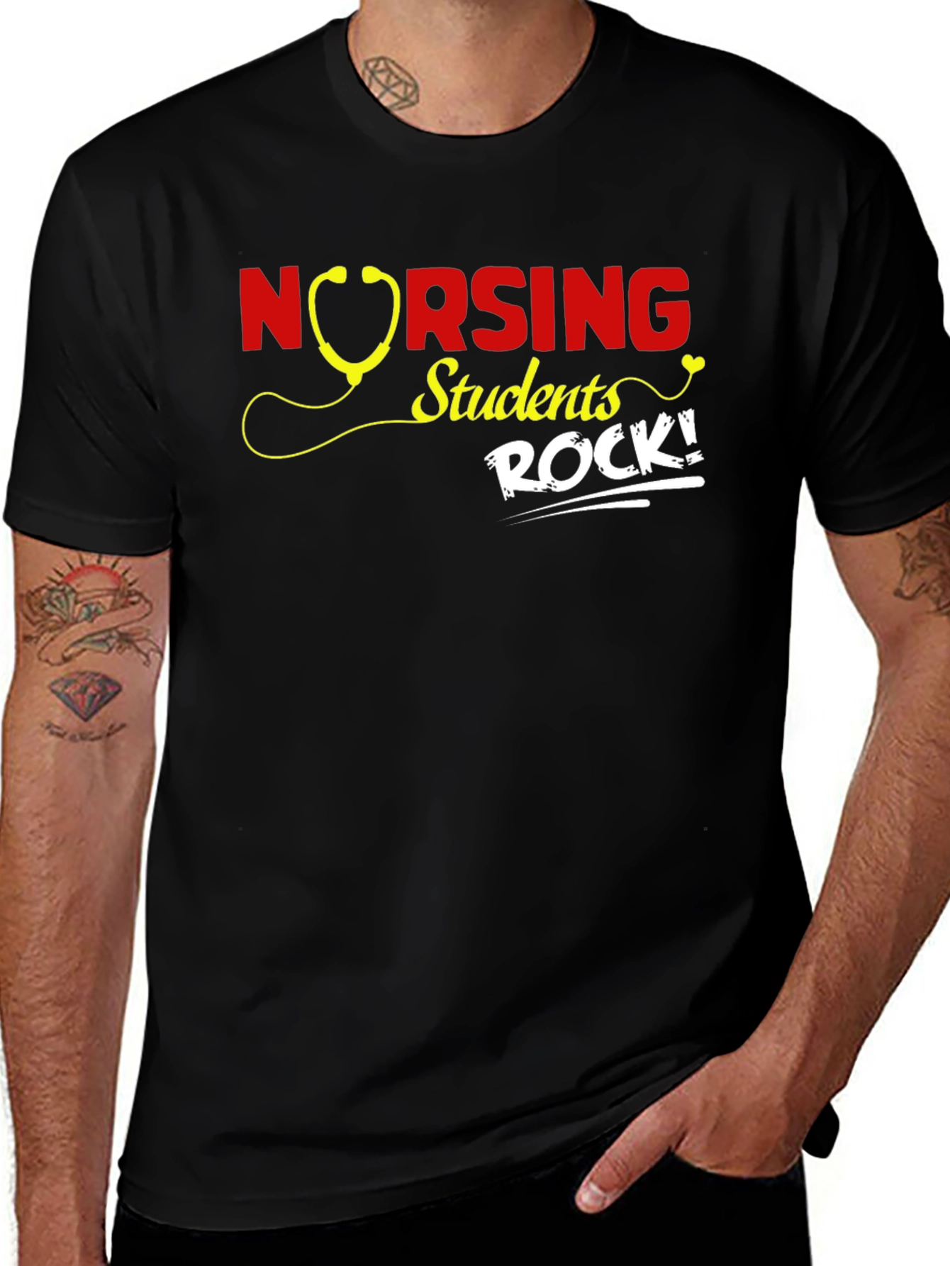 Nursing Students Rock Graphic Tee