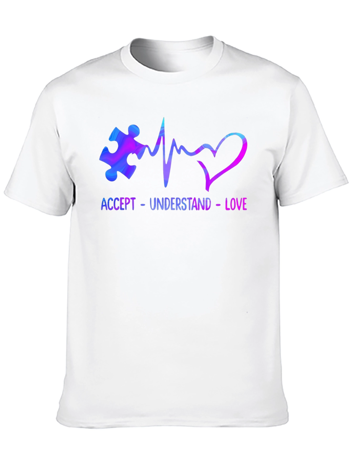 Autism Awareness Accept Love Mens Tee