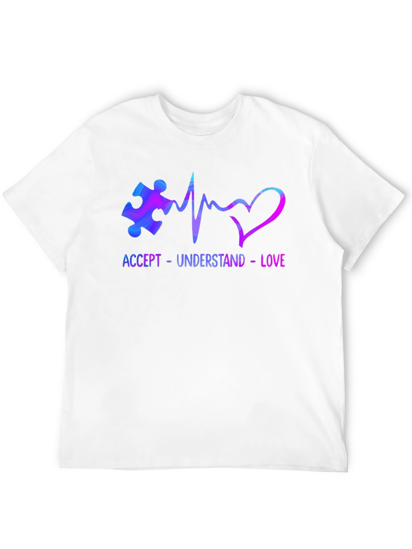 Autism Awareness Accept Love Mens Tee