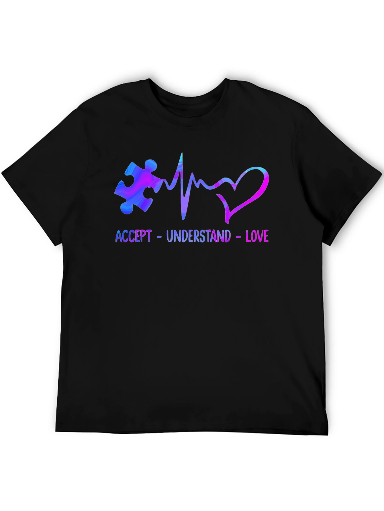 Autism Awareness Accept Love Mens Tee
