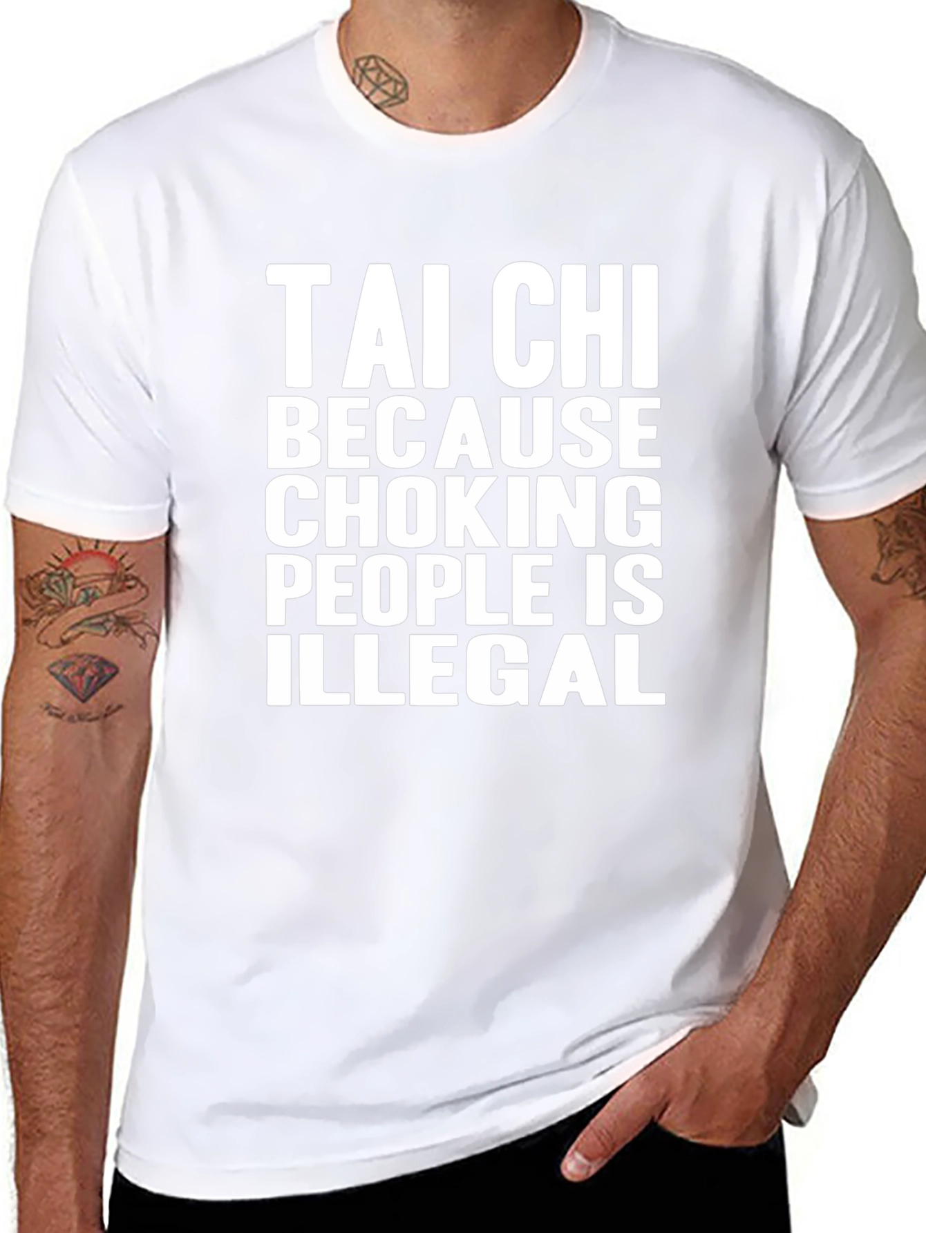 Tai Chi Choking is Illegal Mens T-Shirt