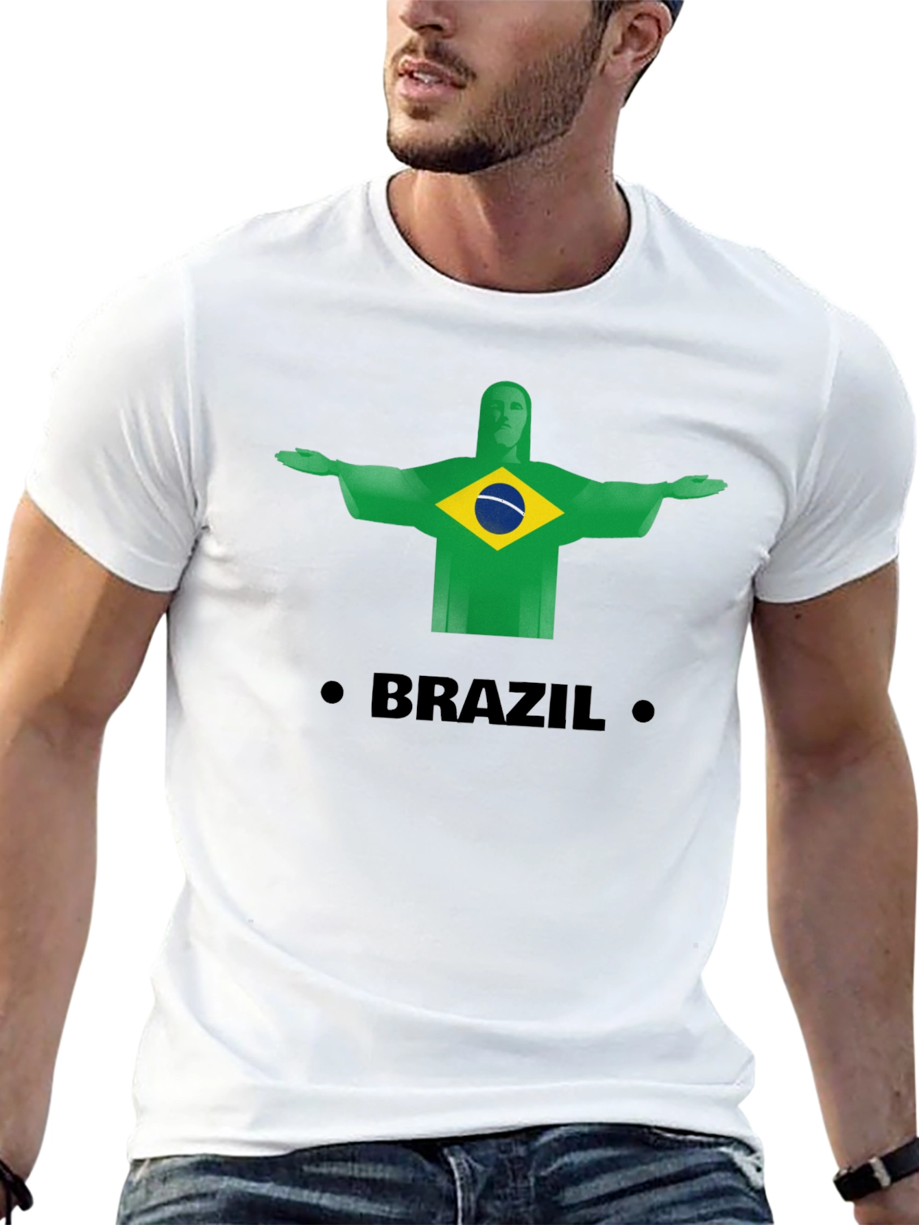 Brazil Christ the Redeemer Graphic Tee