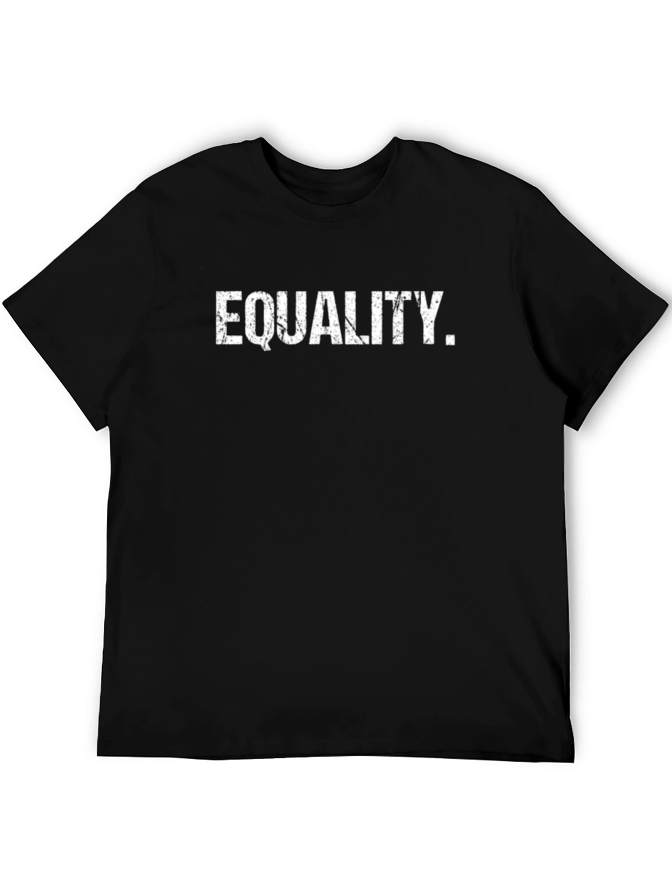 Equality Graphic Tee - Mens Black Crew Neck T-Shirt