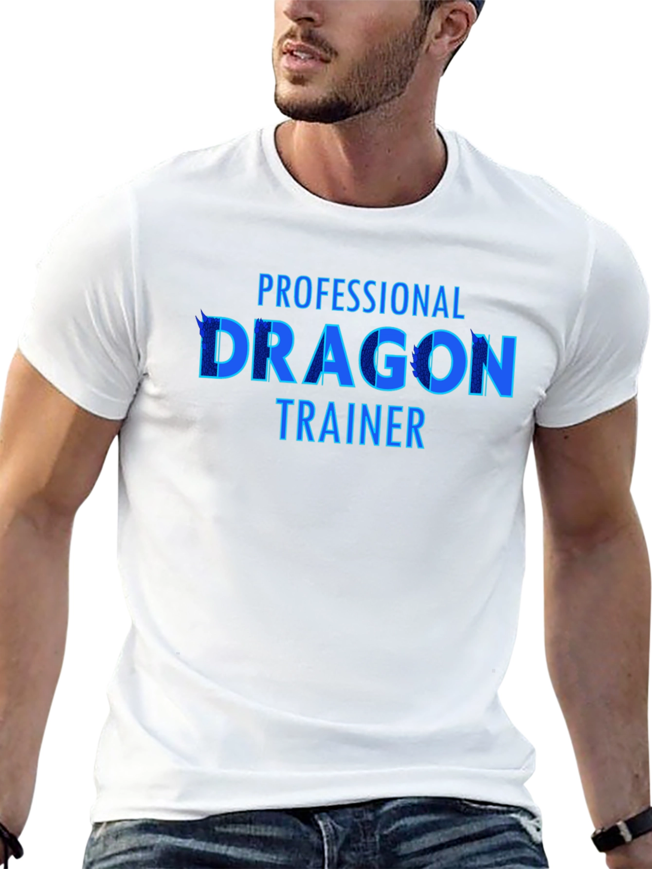 Professional Dragon Trainer Graphic Tee - Cool Design!