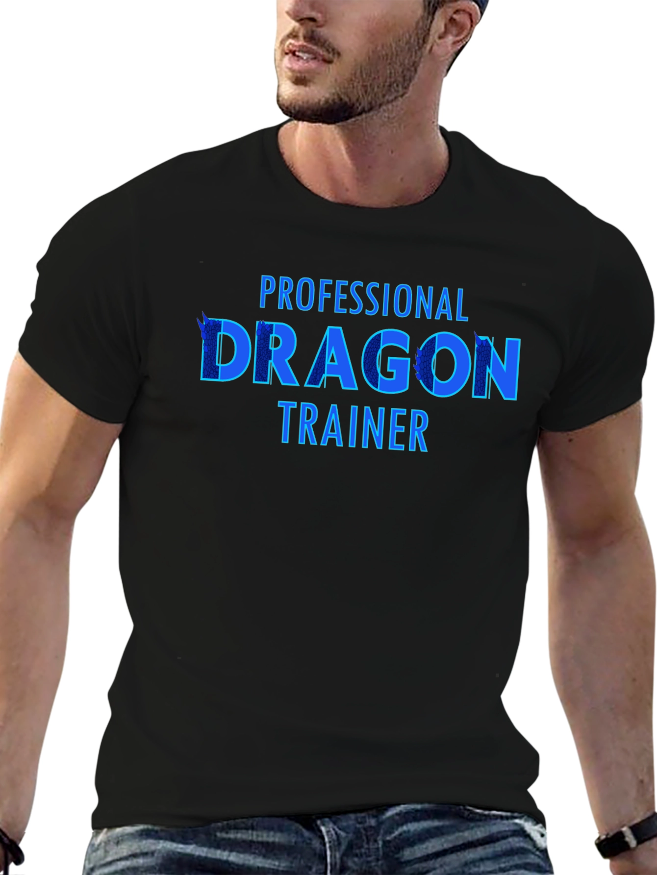 Professional Dragon Trainer Graphic Tee - Cool Design!