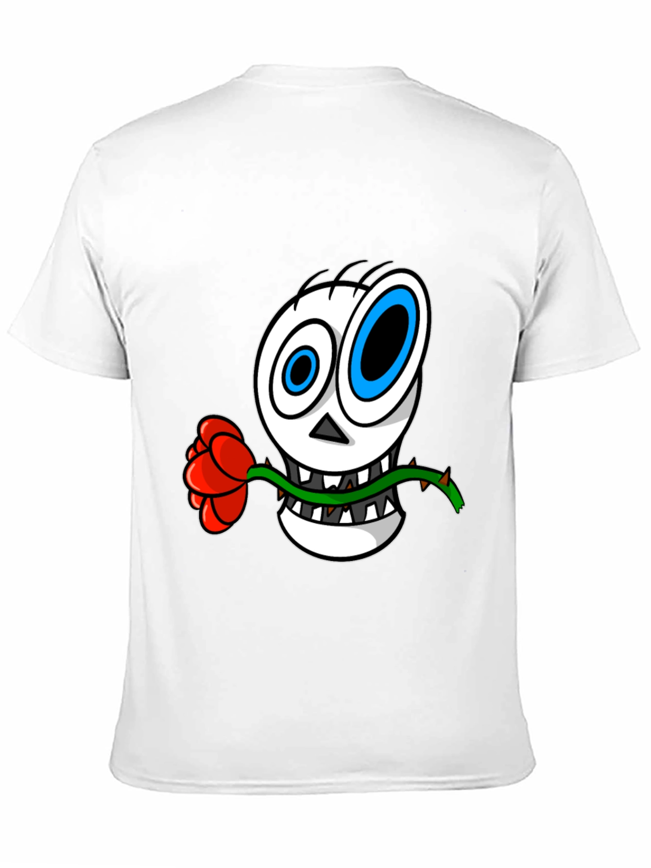 Skull Rose Graphic T-Shirt - Mens Black Tee