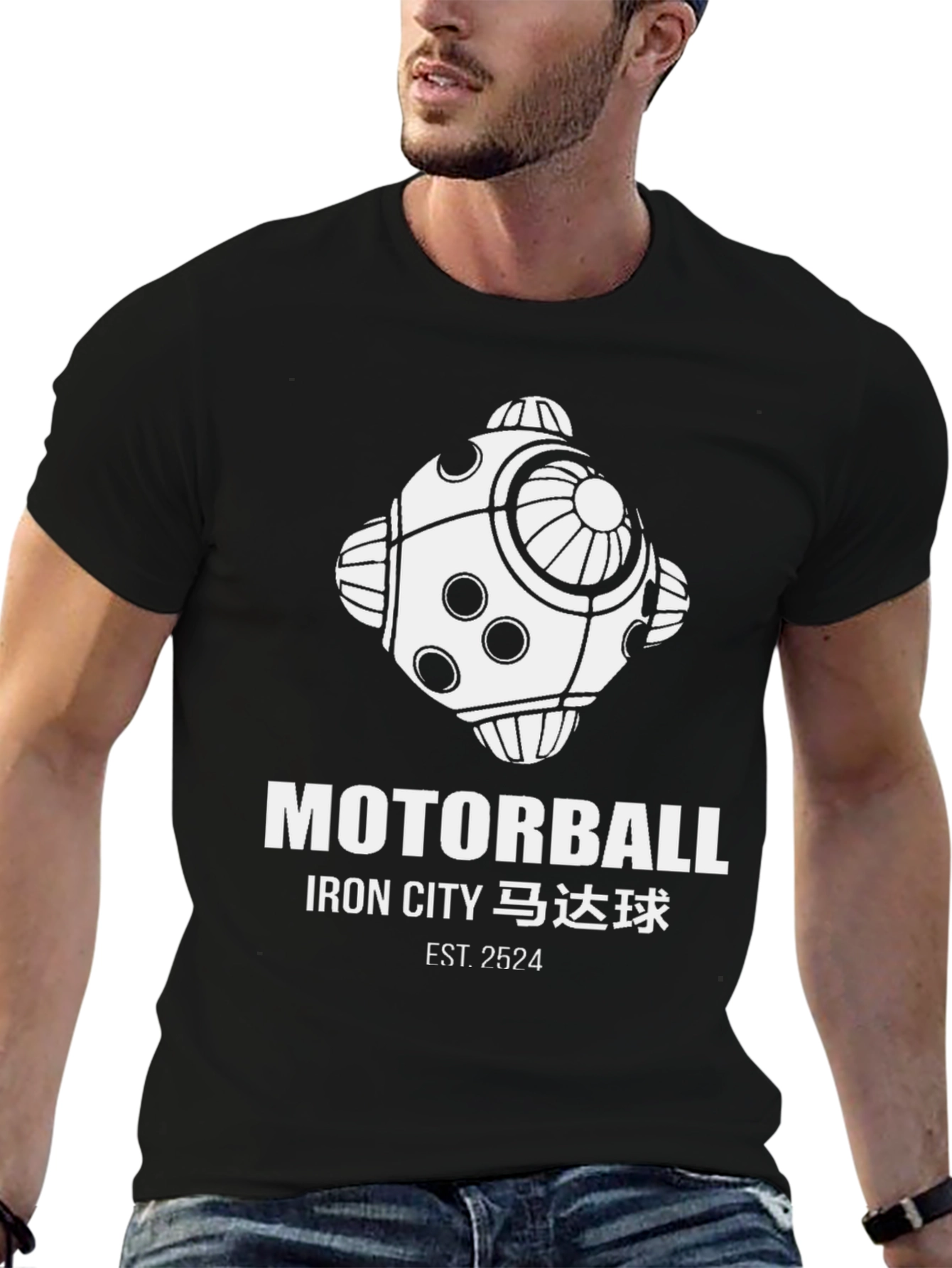 Motorball Iron City T-Shirt Black